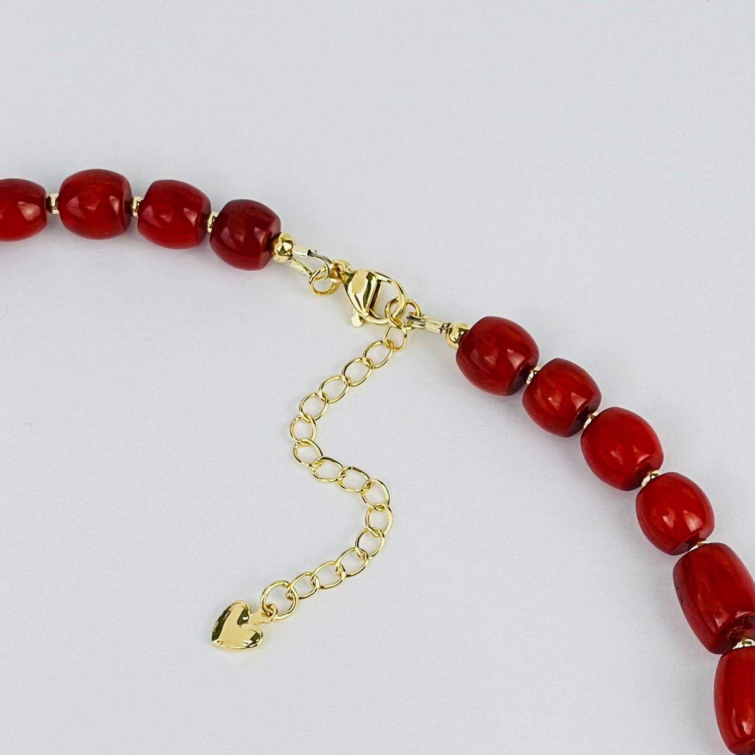 Колье из Коралла и Раухтопаза - изображение товара №3