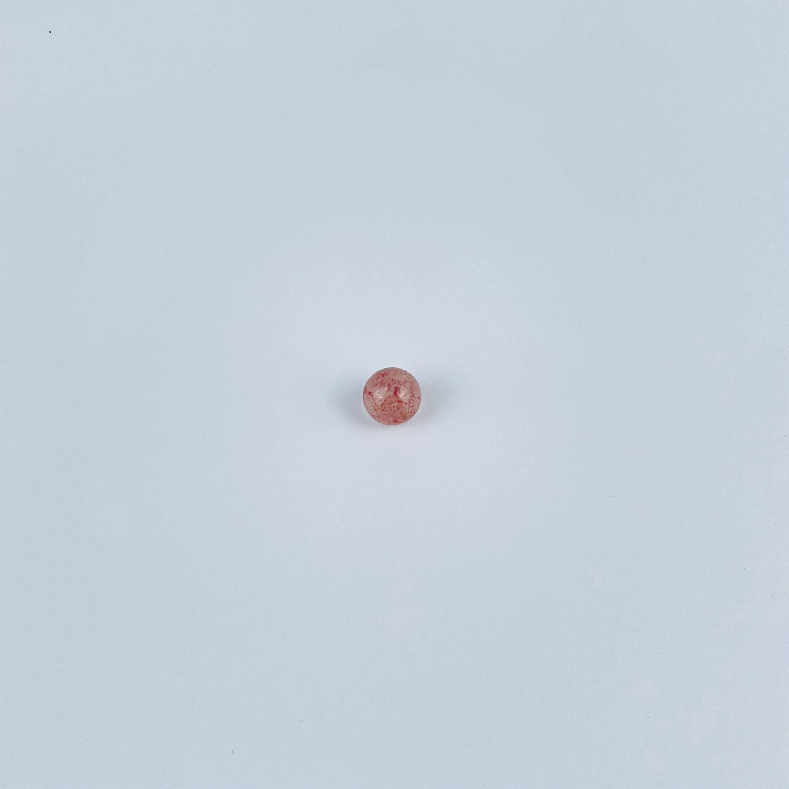 Бусины для украшений из Клубничного кварца (3 шт) - изображение товара №2