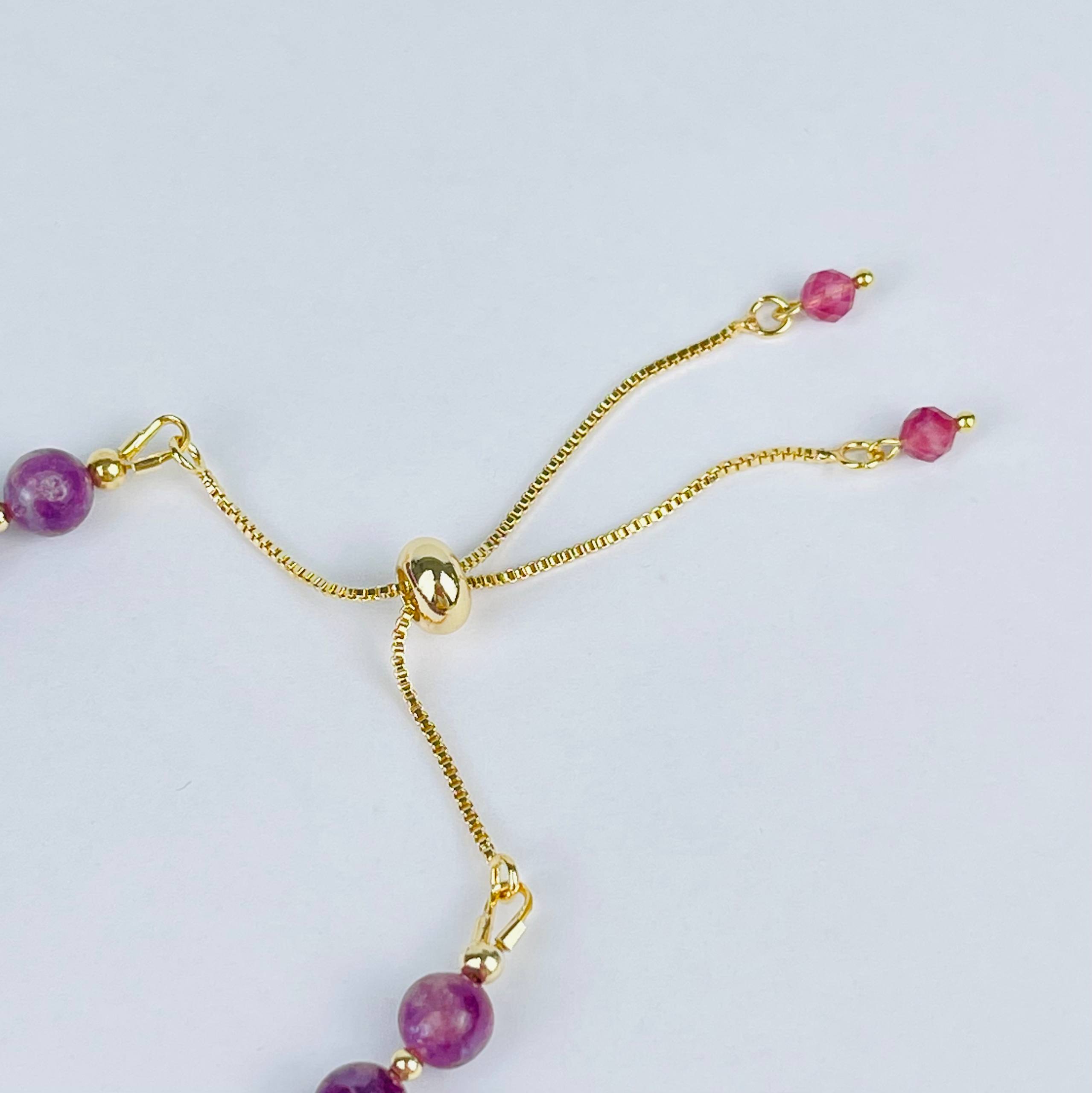 Браслет регулируемый из Лепидолита - изображение товара №3