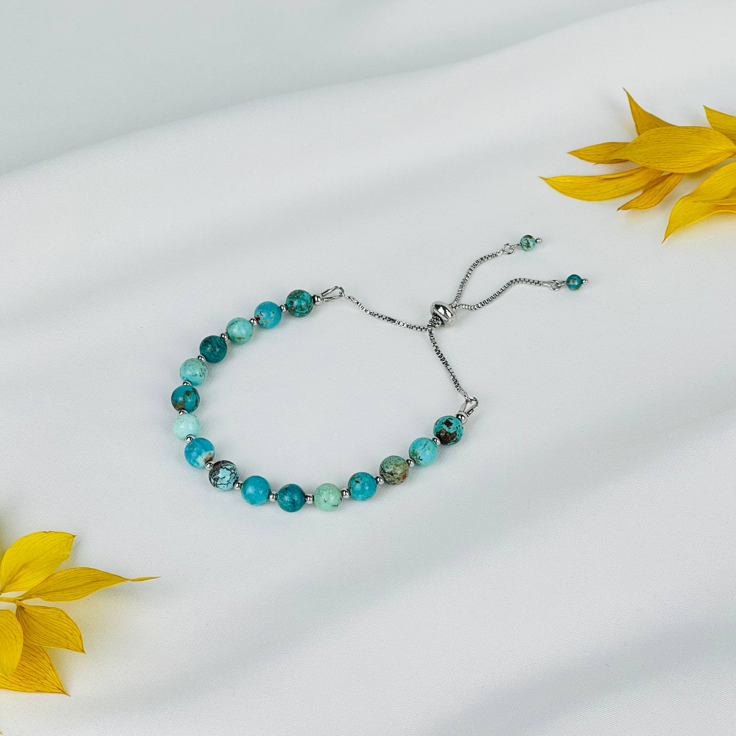 Браслет регулируемый из Бирюзы  - изображение товара №1