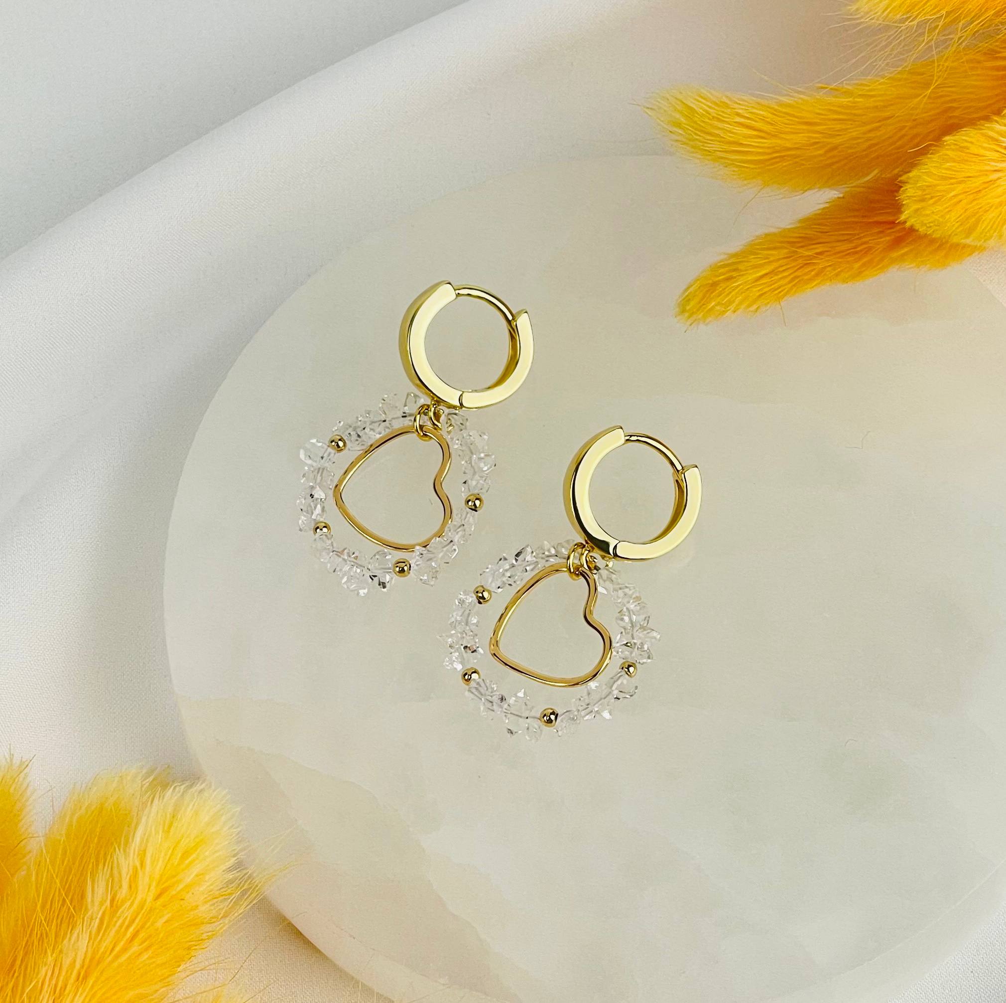 Серьги из Херкимерского кварца - изображение товара №2