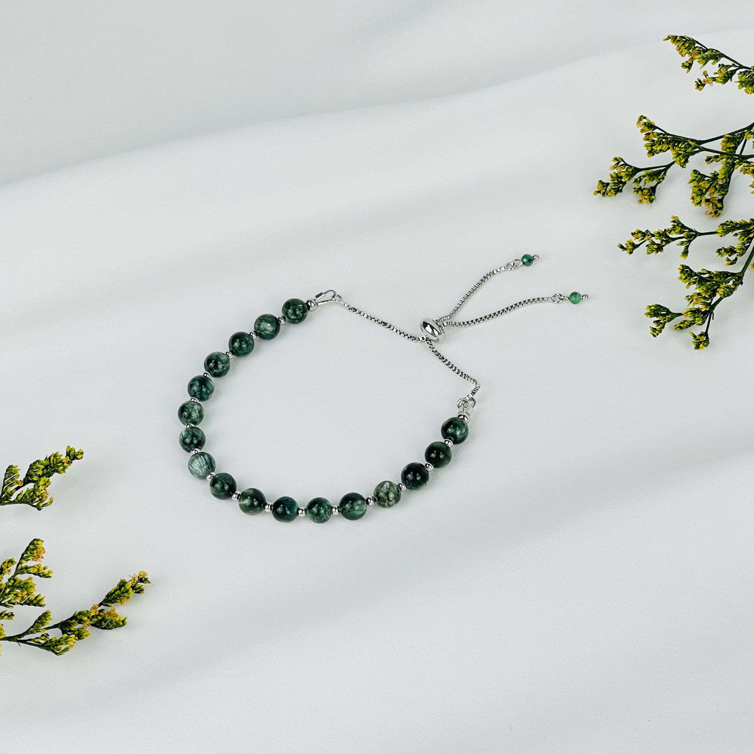 Браслет регулируемый из Серафинита - изображение товара №0