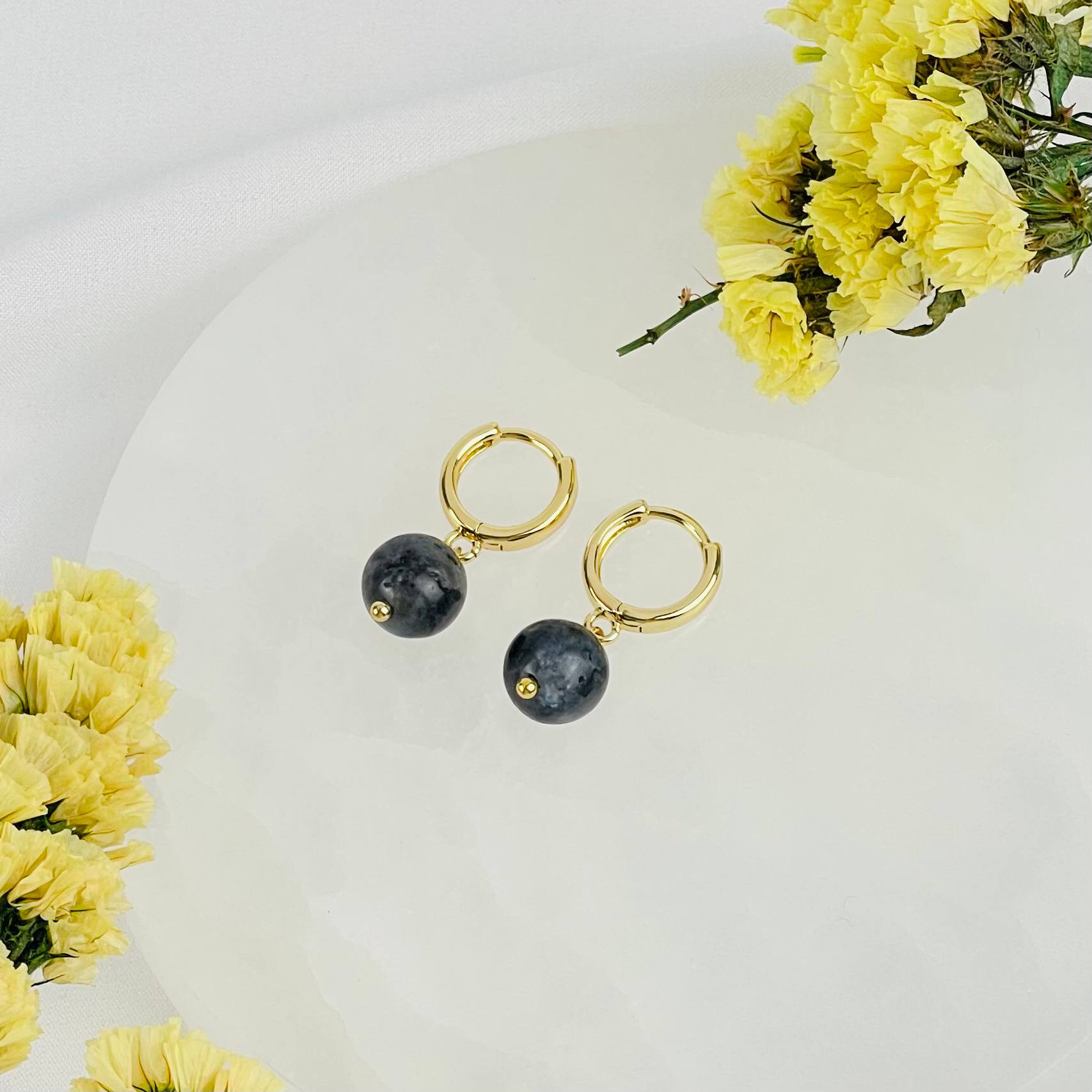 Серьги из Лабрадора (Лаврикит) - изображение товара №2