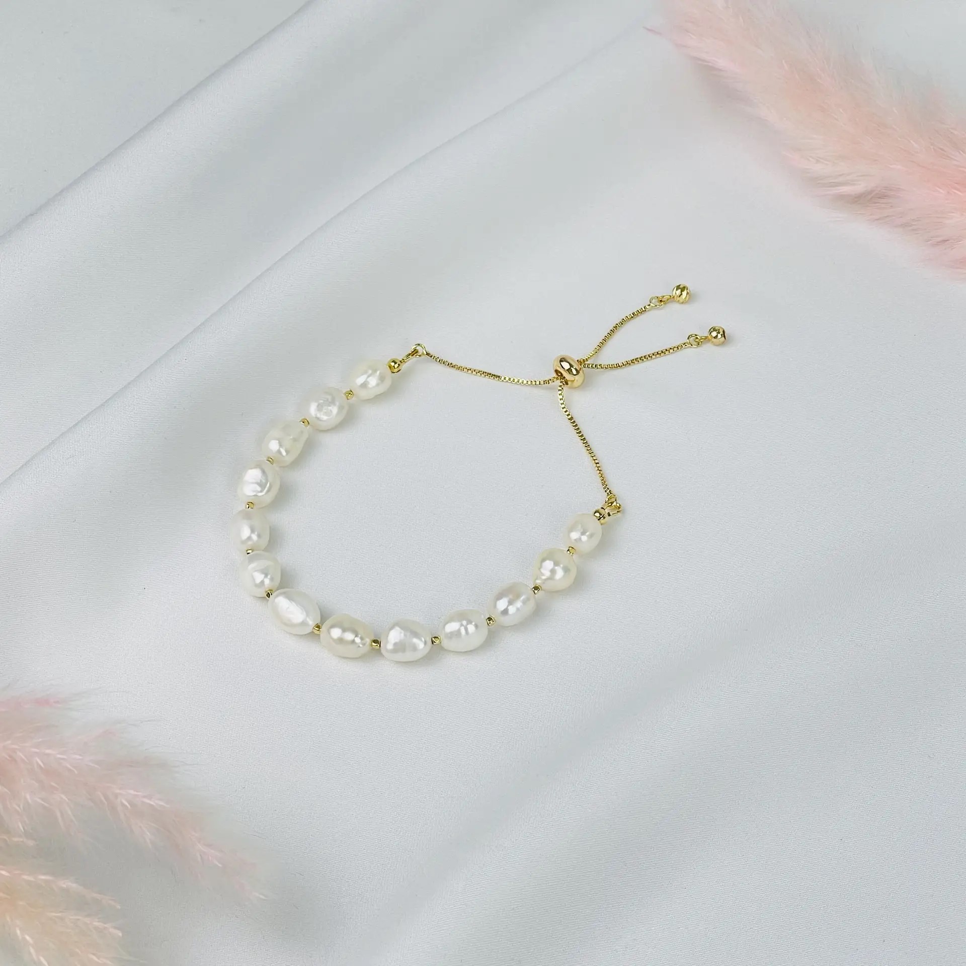 Браслет регулируемый из Жемчуга - изображение товара №0