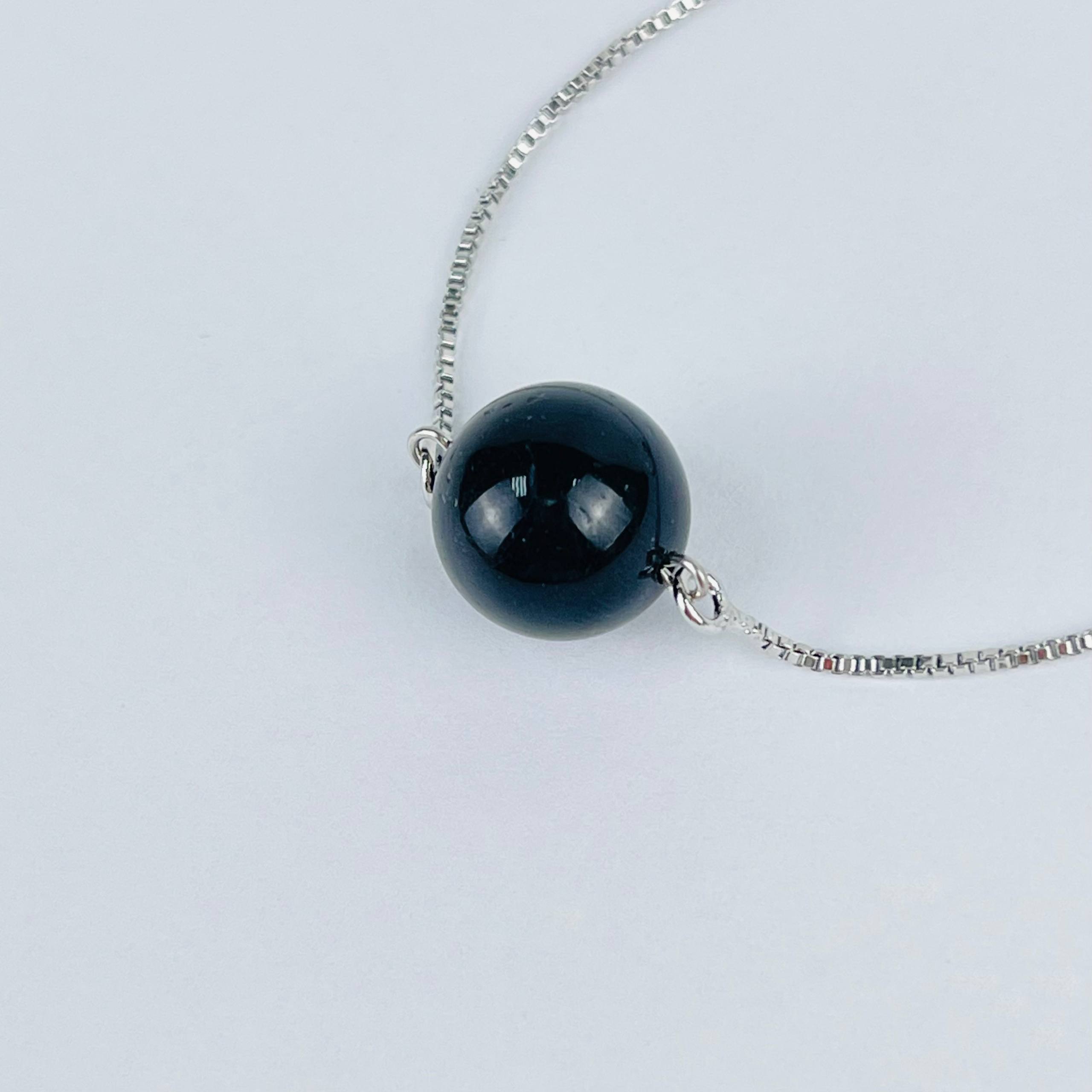 Браслет регулируемый с черным Турмалином (Шерл) - изображение товара №4