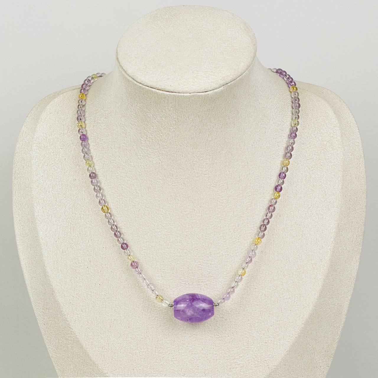 Колье из Аметиста и Цитрина - изображение товара №0