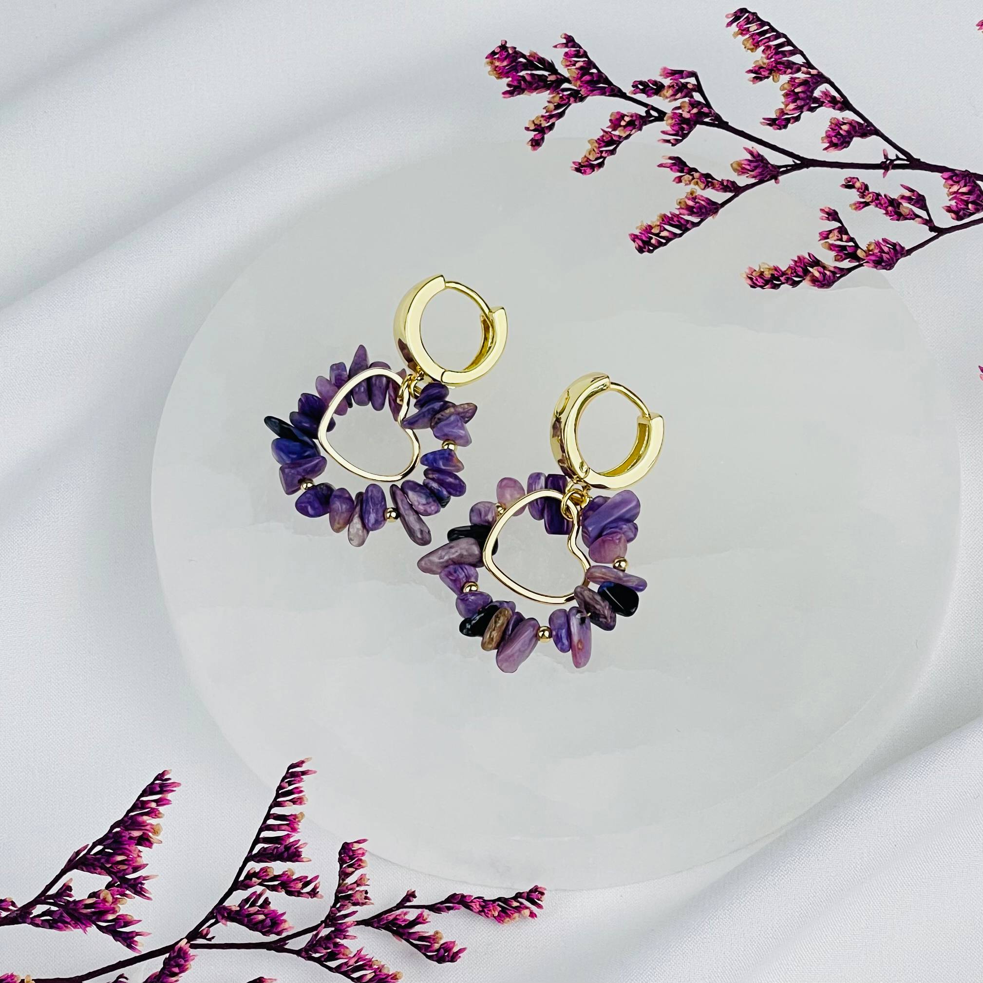 Серьги из Чароита - изображение товара №0