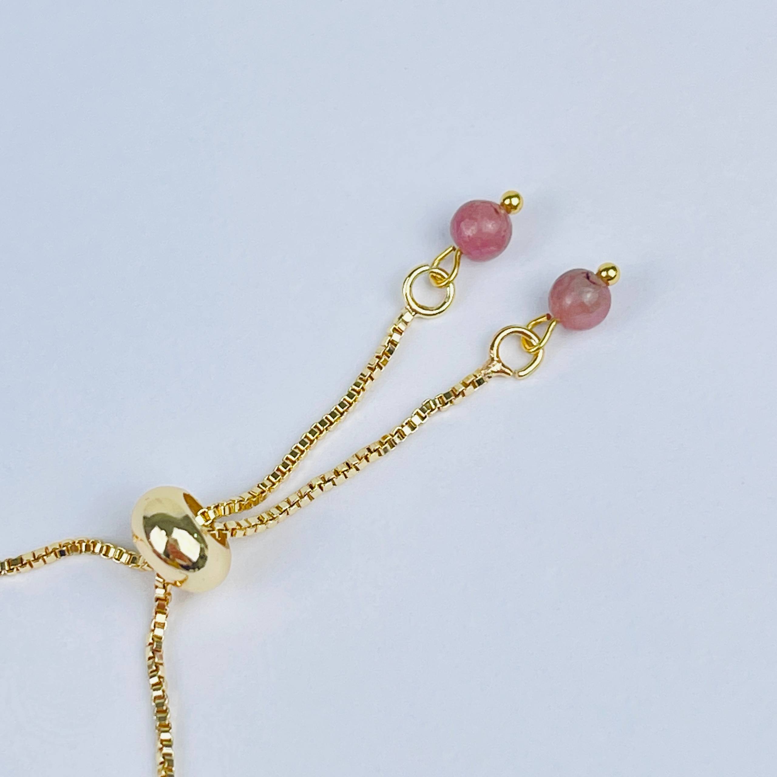 Браслет регулируемый из розового Турмалина - изображение товара №3