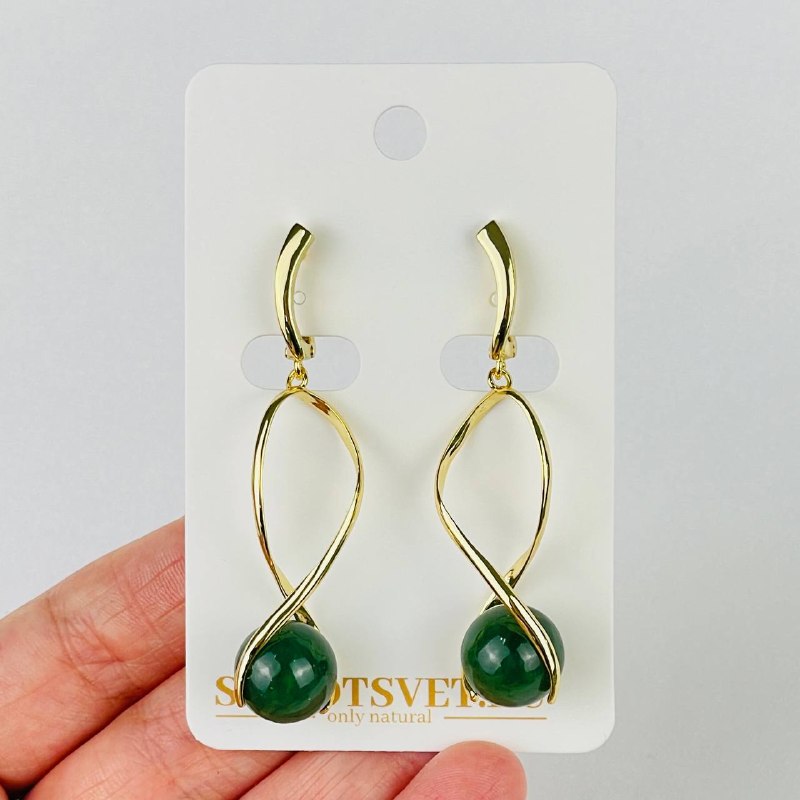 Серьги из Нефрита - изображение товара №1