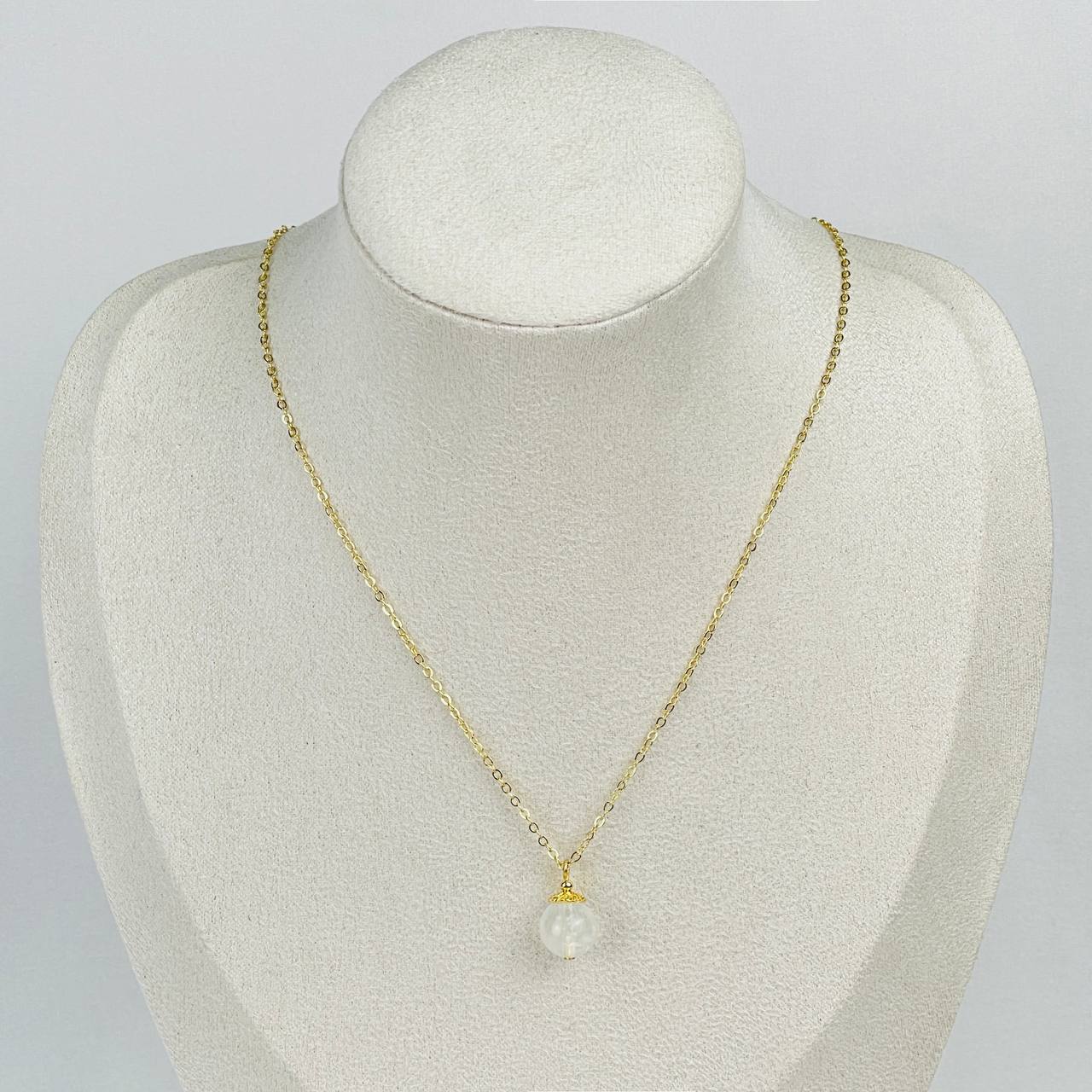 Кулон на цепочке из Лунного камня - изображение товара №1