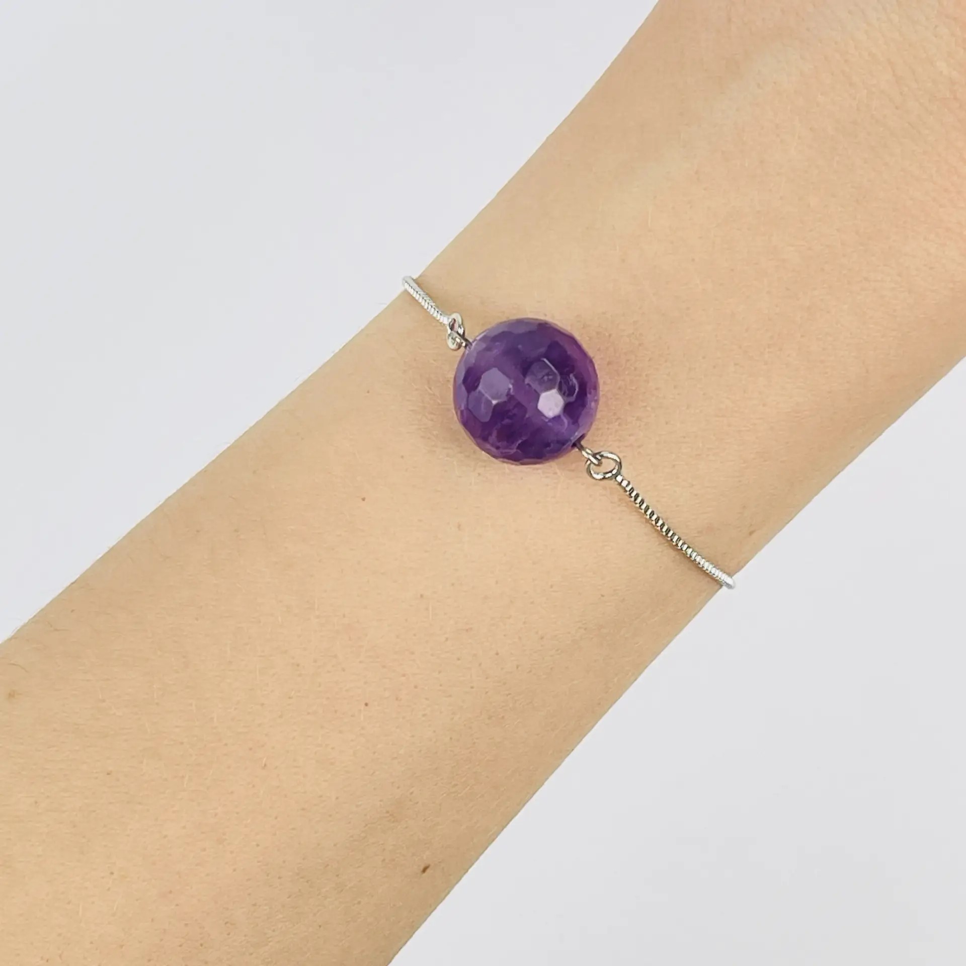 Браслет регулируемый с Аметистом - изображение товара №2