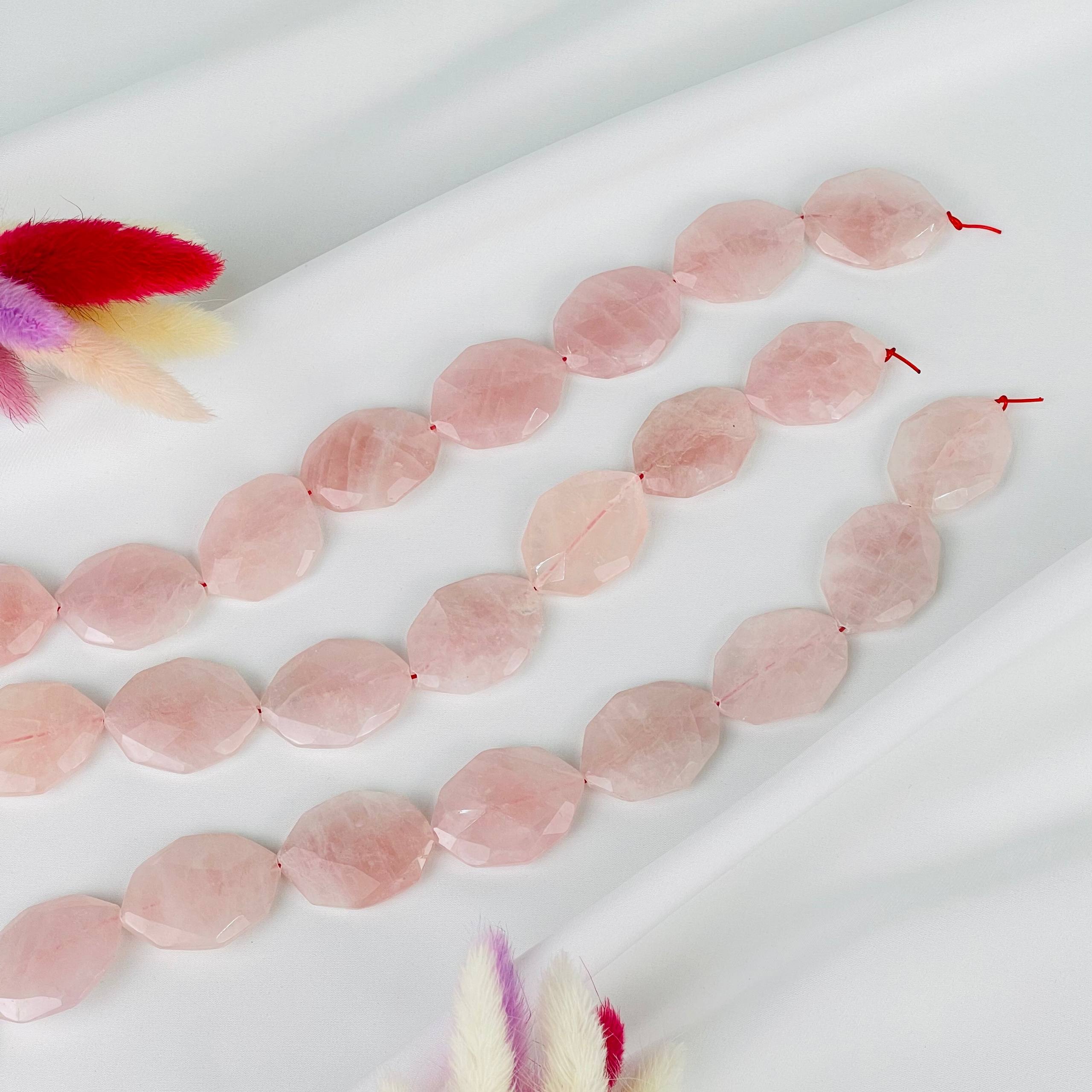 Бусины для украшений из Розового кварца - изображение товара №1