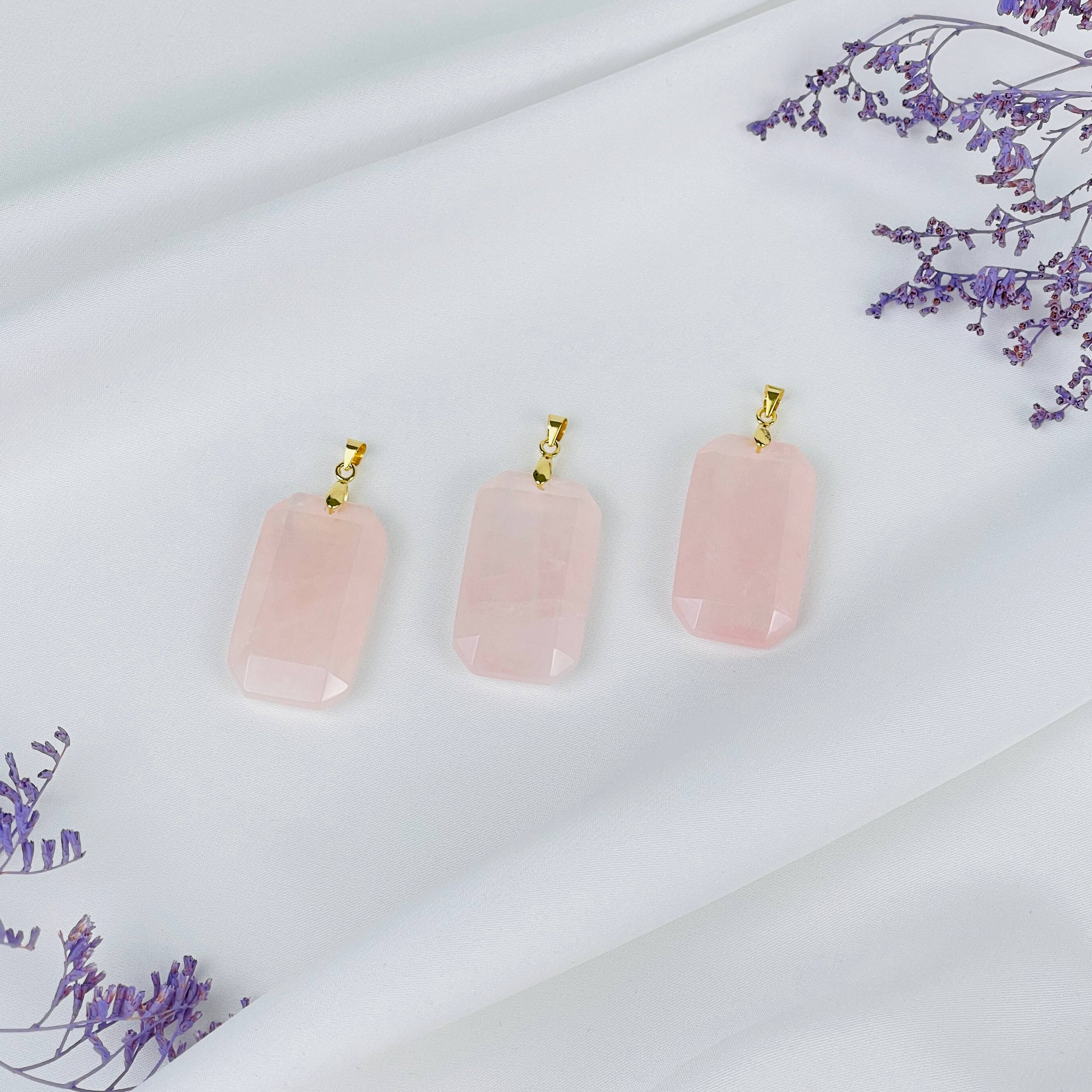 Кулон из Розового кварца - изображение товара №0