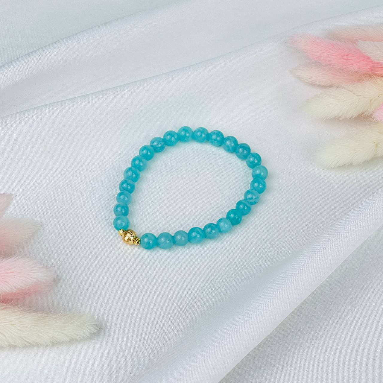 Браслет из Амазонита со вставкой - изображение товара №3