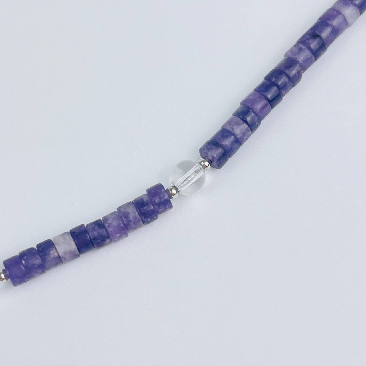 Держатель для телефона из Лепидолита и Горного Хрусталя - изображение товара №4