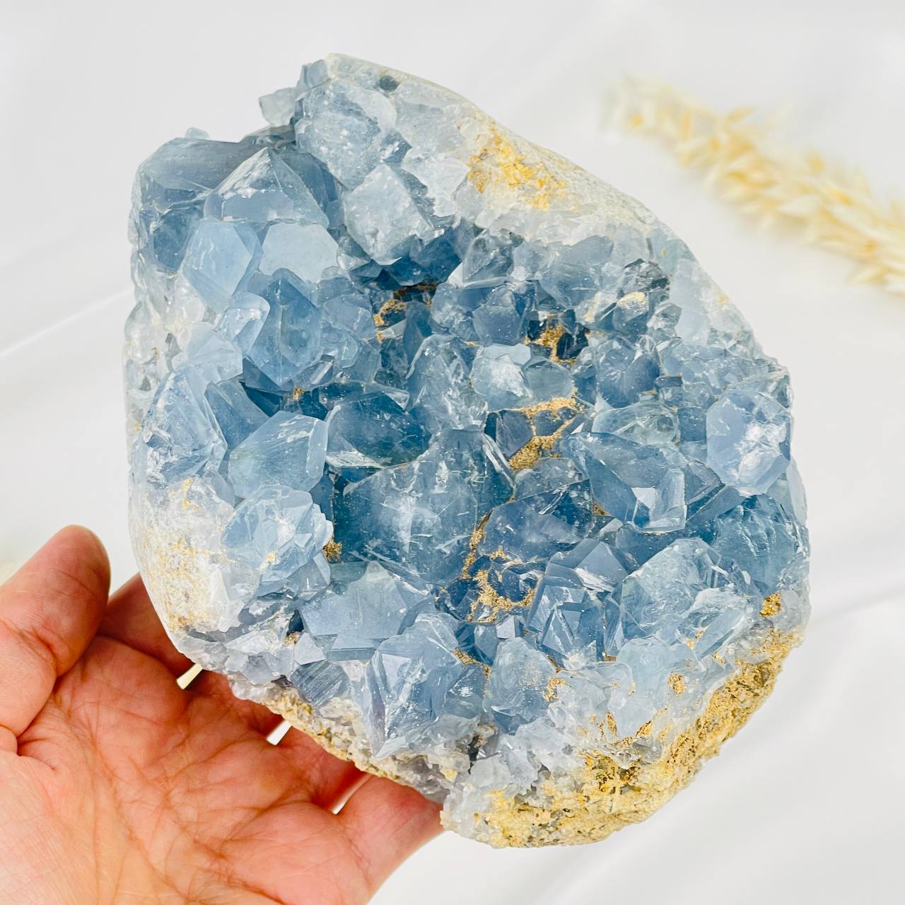 Друза Целестина на подставке - изображение товара №2