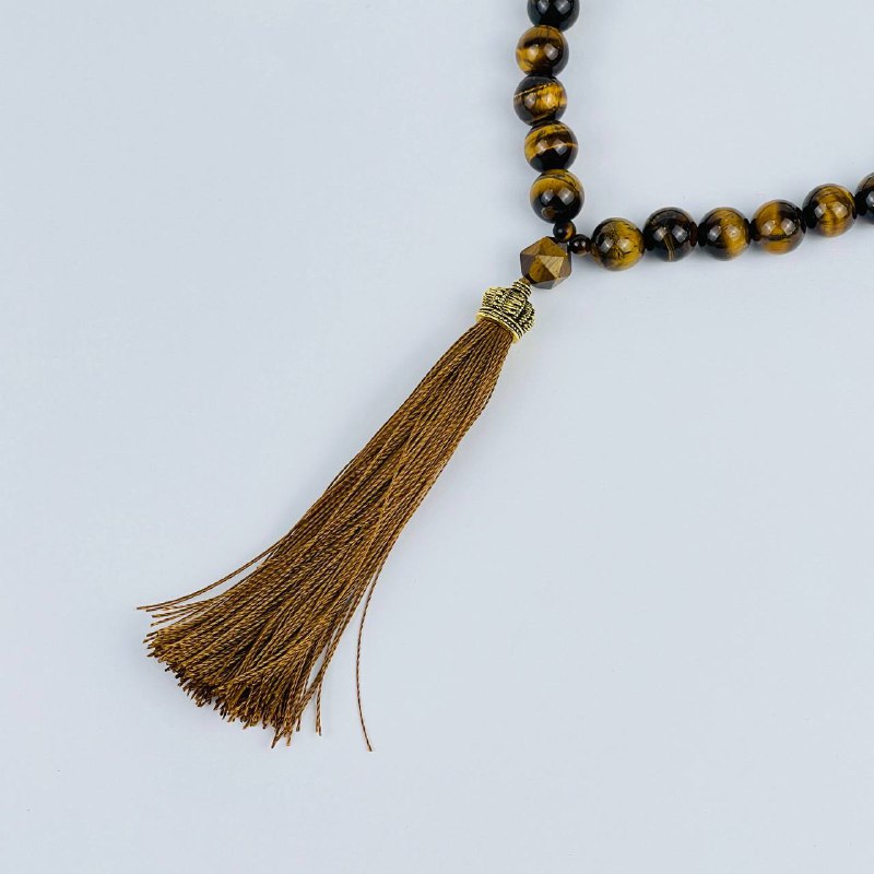 Четки из Тигрового глаза (33 бусины) - изображение товара №2