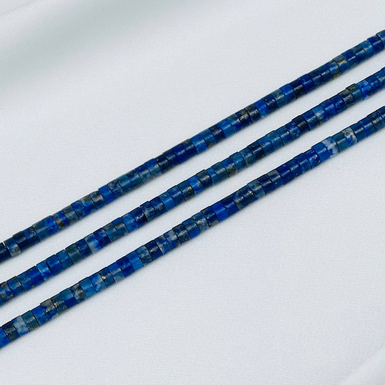 Бусины для украшений из Лазурита с вкл. Пирита - изображение товара №1