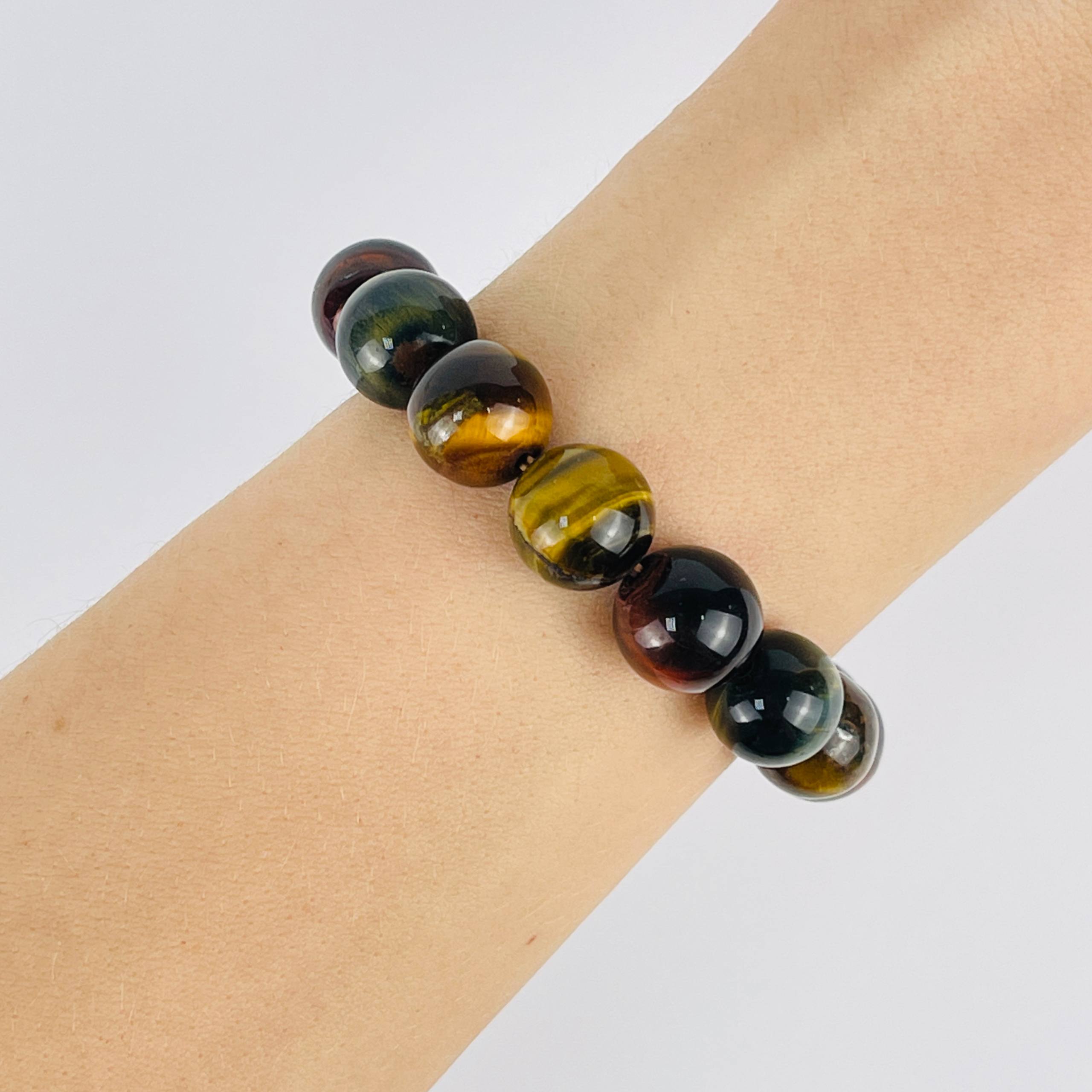 Браслет из Тигрового, Бычьего и Соколиного глаза - изображение товара №0