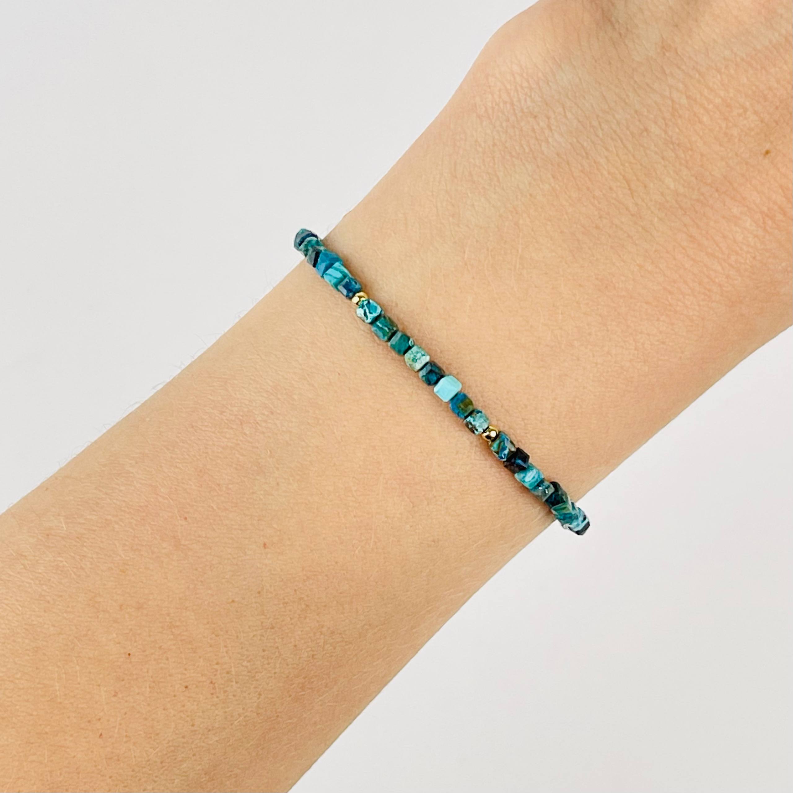 Браслет из Хризоколлы - изображение товара №2 Браслет из Хризоколлы - изображение товара №1