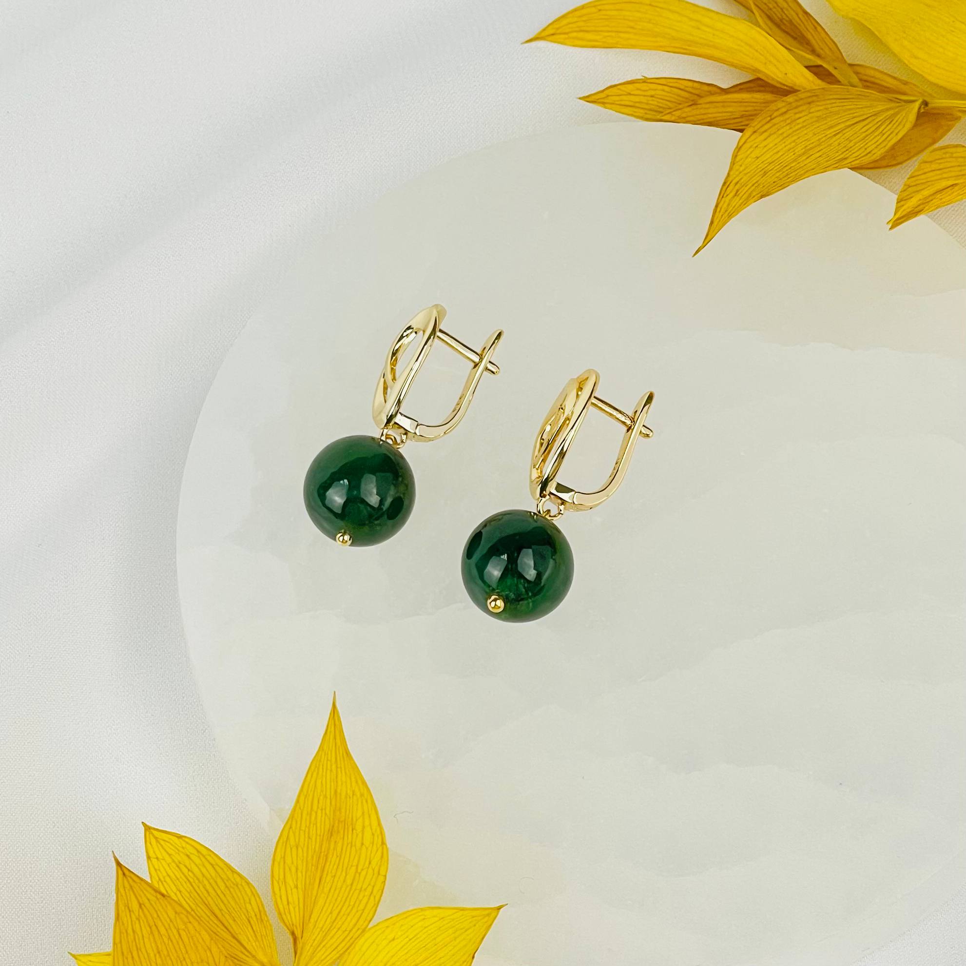 Серьги из Нефрита - изображение товара №2