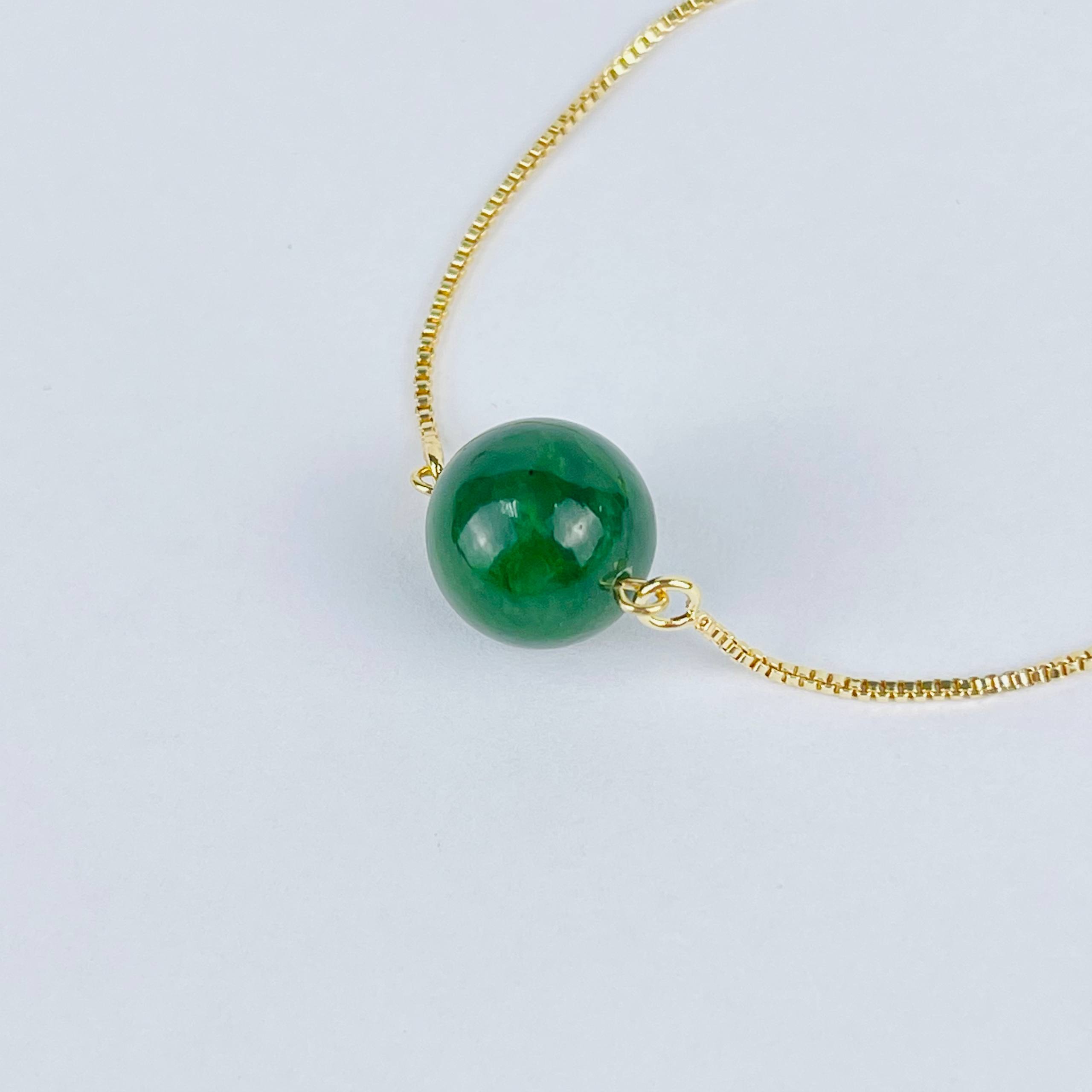 Браслет регулируемый с Нефритом - изображение товара №3