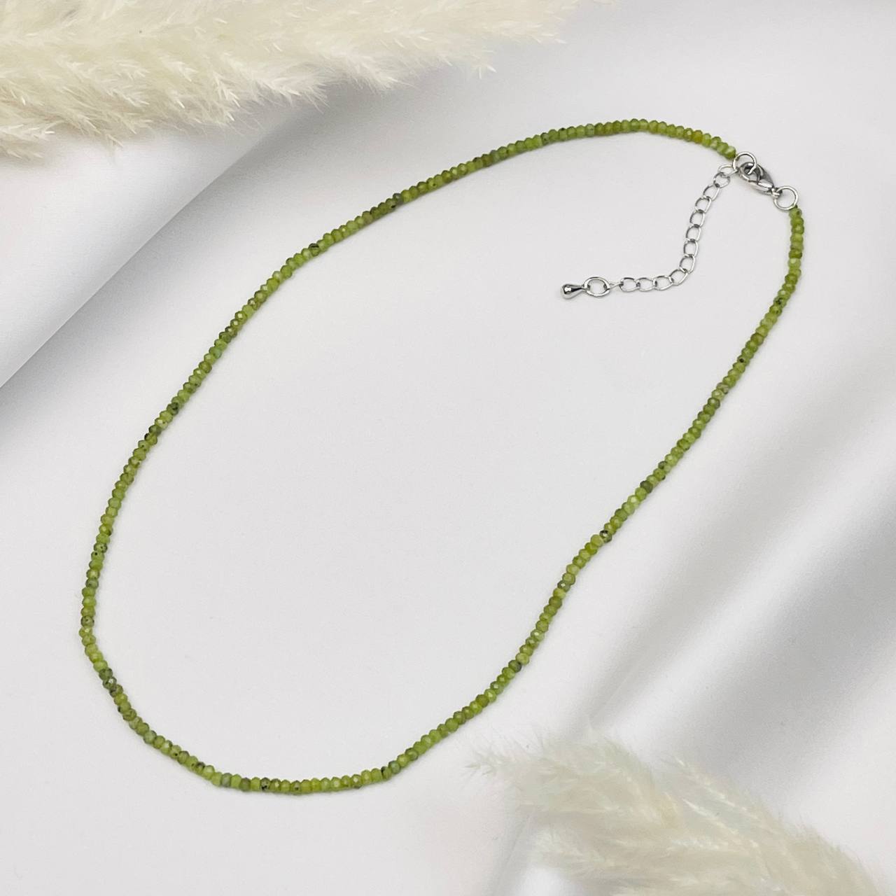 Бусы из Змеевика "Серпентинит" - изображение товара №1