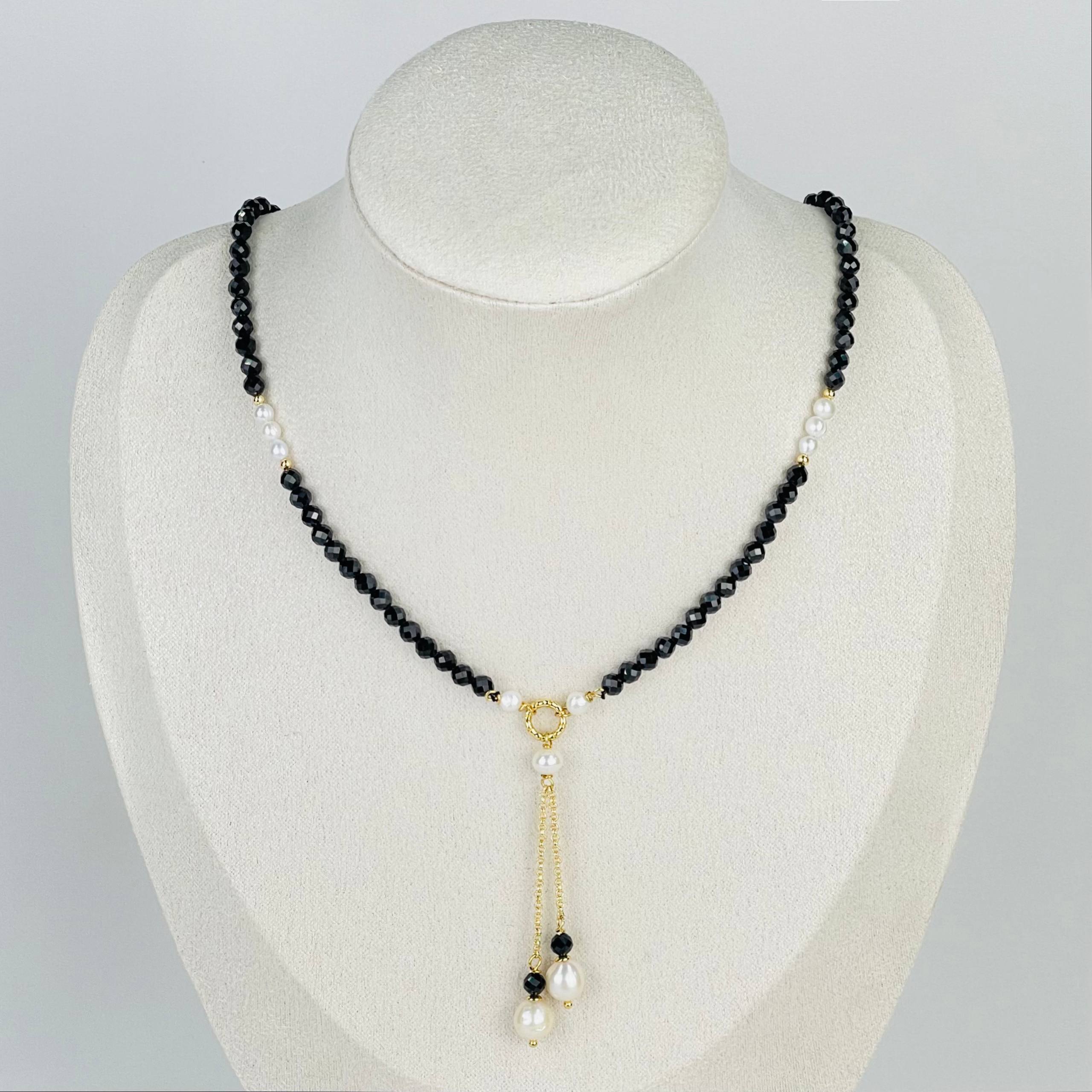 Колье из Шпинели и Жемчуга - изображение товара №0