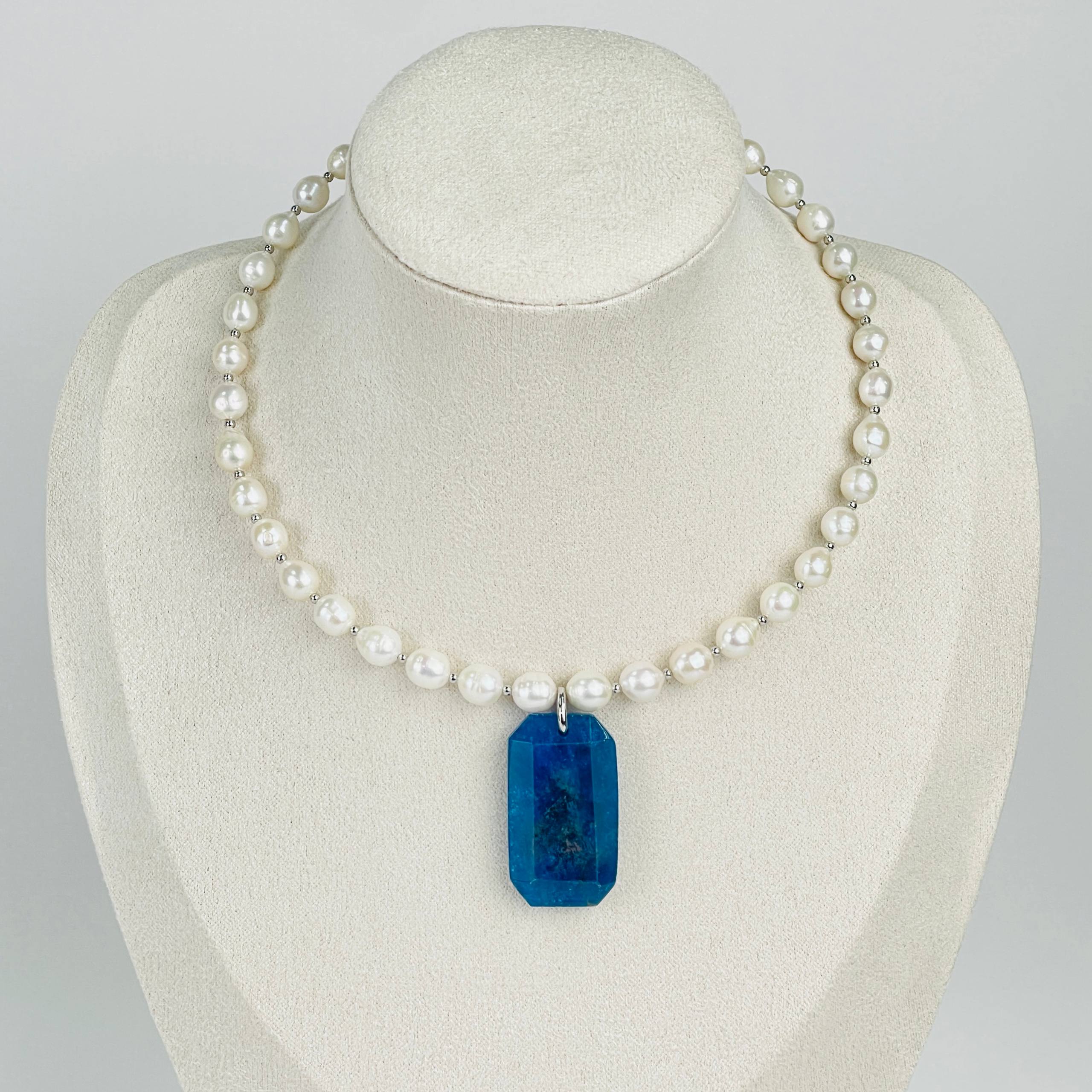 Колье из Жемчуга и Апатита - изображение товара №1