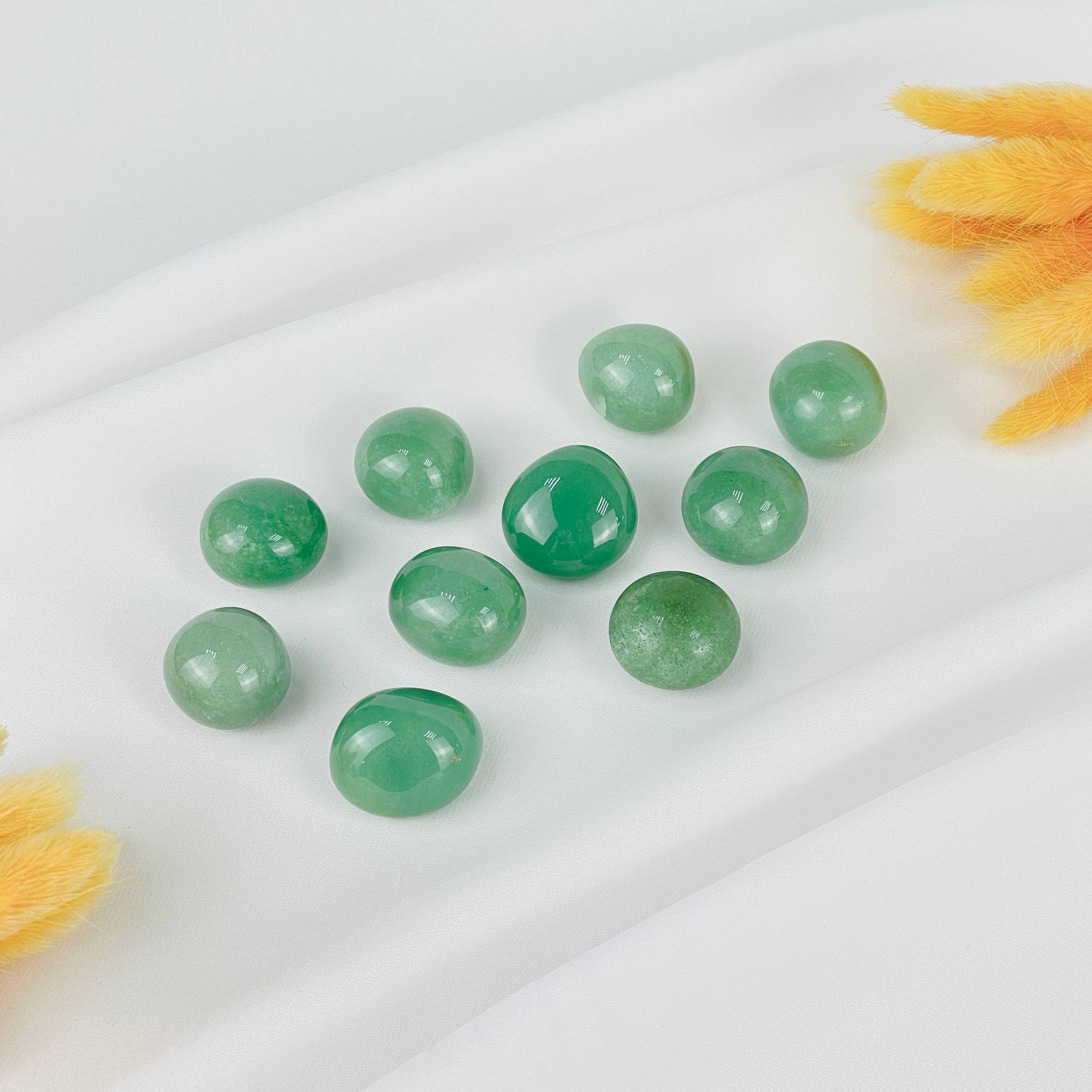 Галтовка из зеленого Авантюрина (25 шт) - изображение товара №0