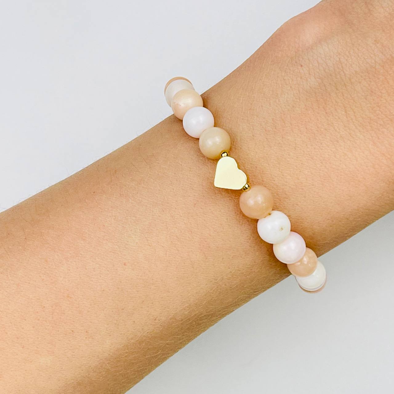 Браслет из Опала со вставкой "Сердце" - изображение товара №1