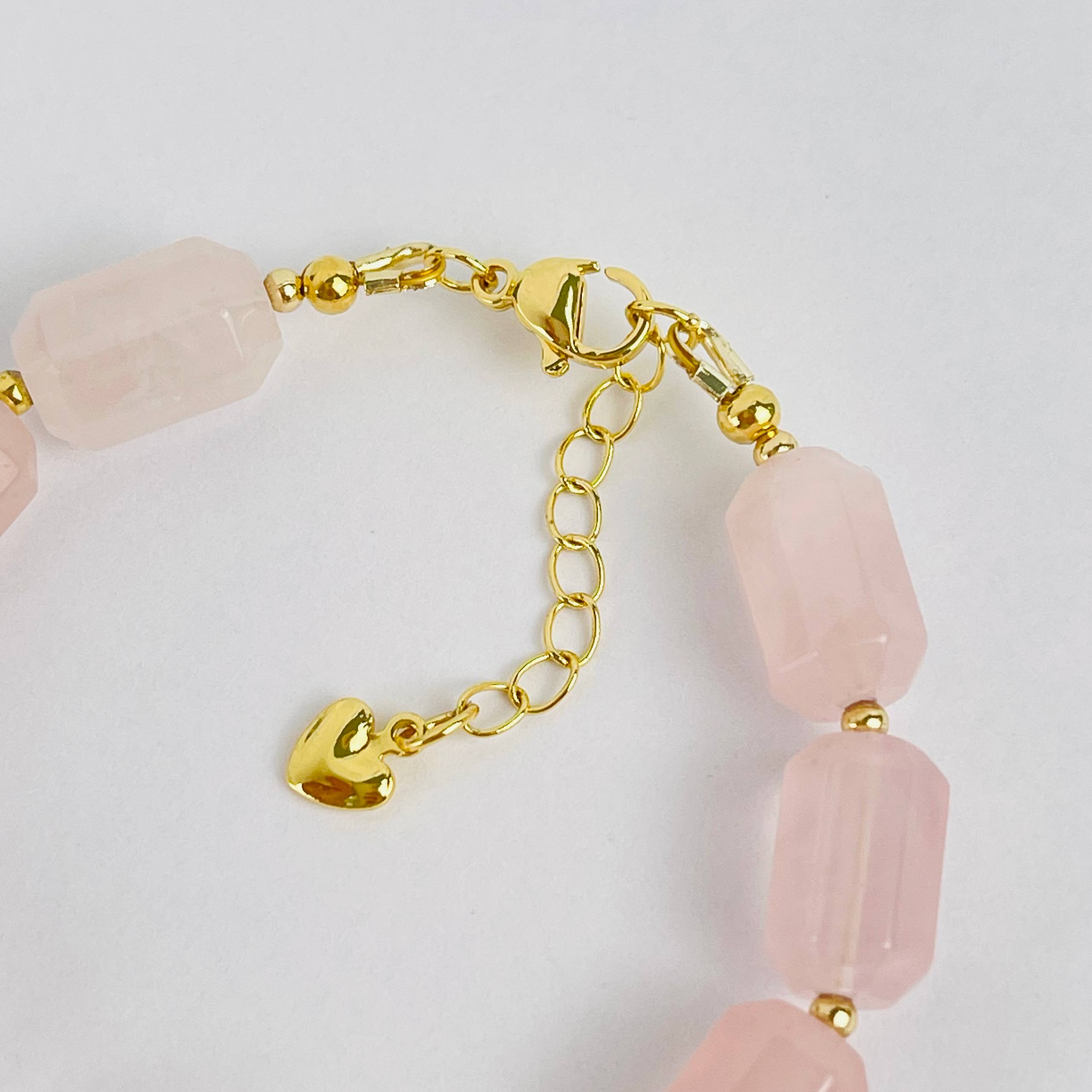 Браслет из мадагаскарского Розового кварца - изображение товара №4