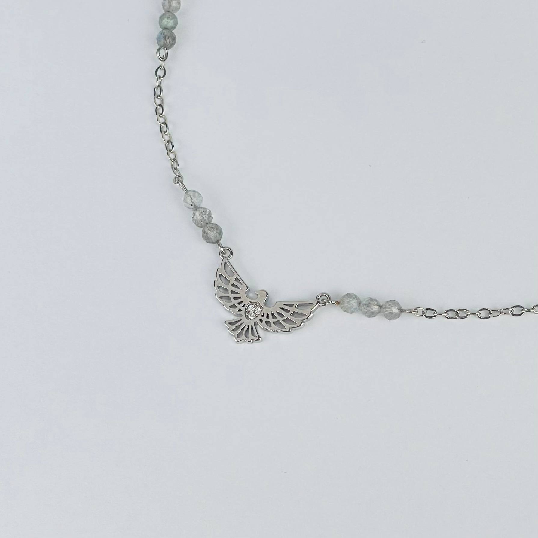 Колье на цепочке из Лабрадора - изображение товара №2