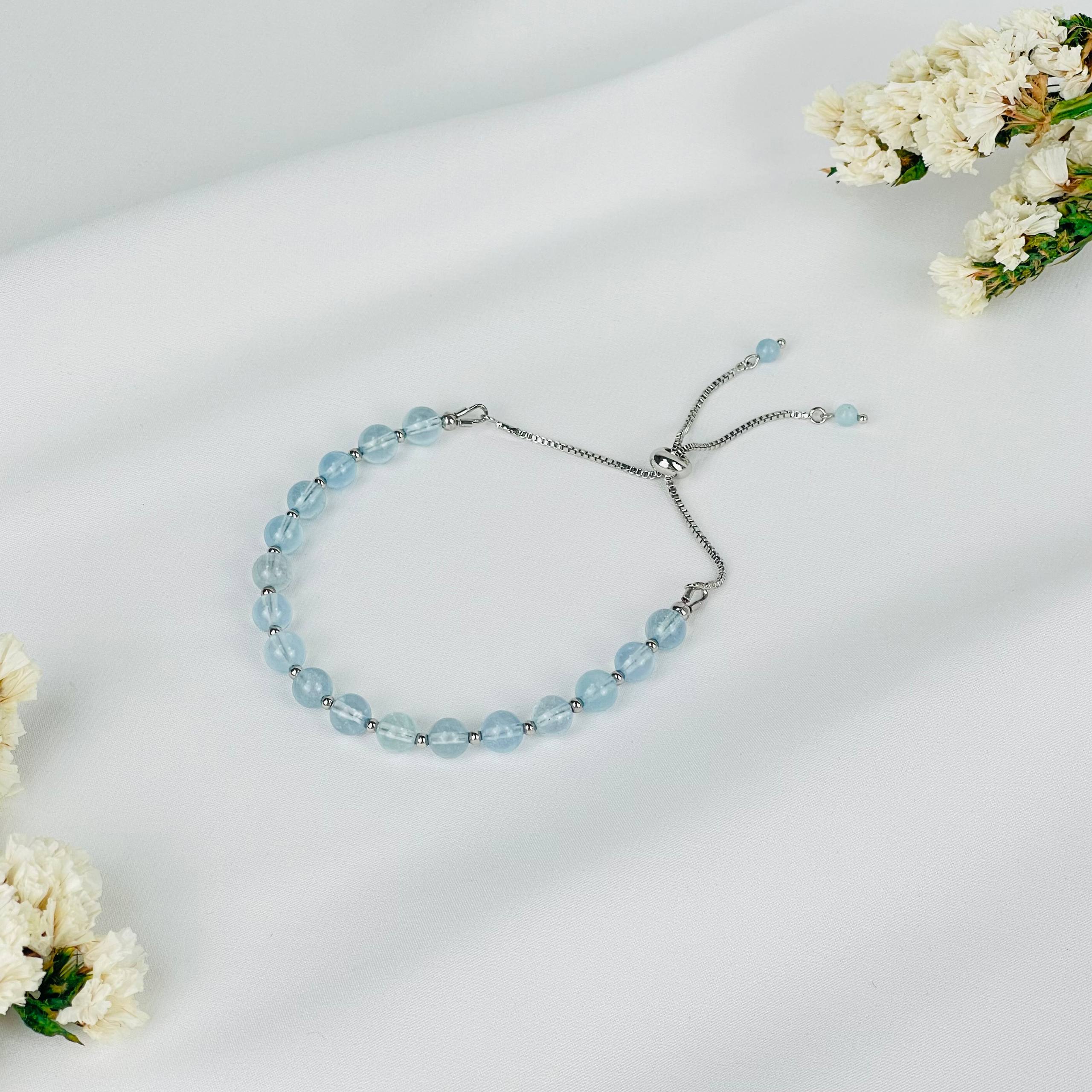 Браслет регулируемый из Аквамарина - изображение товара №0