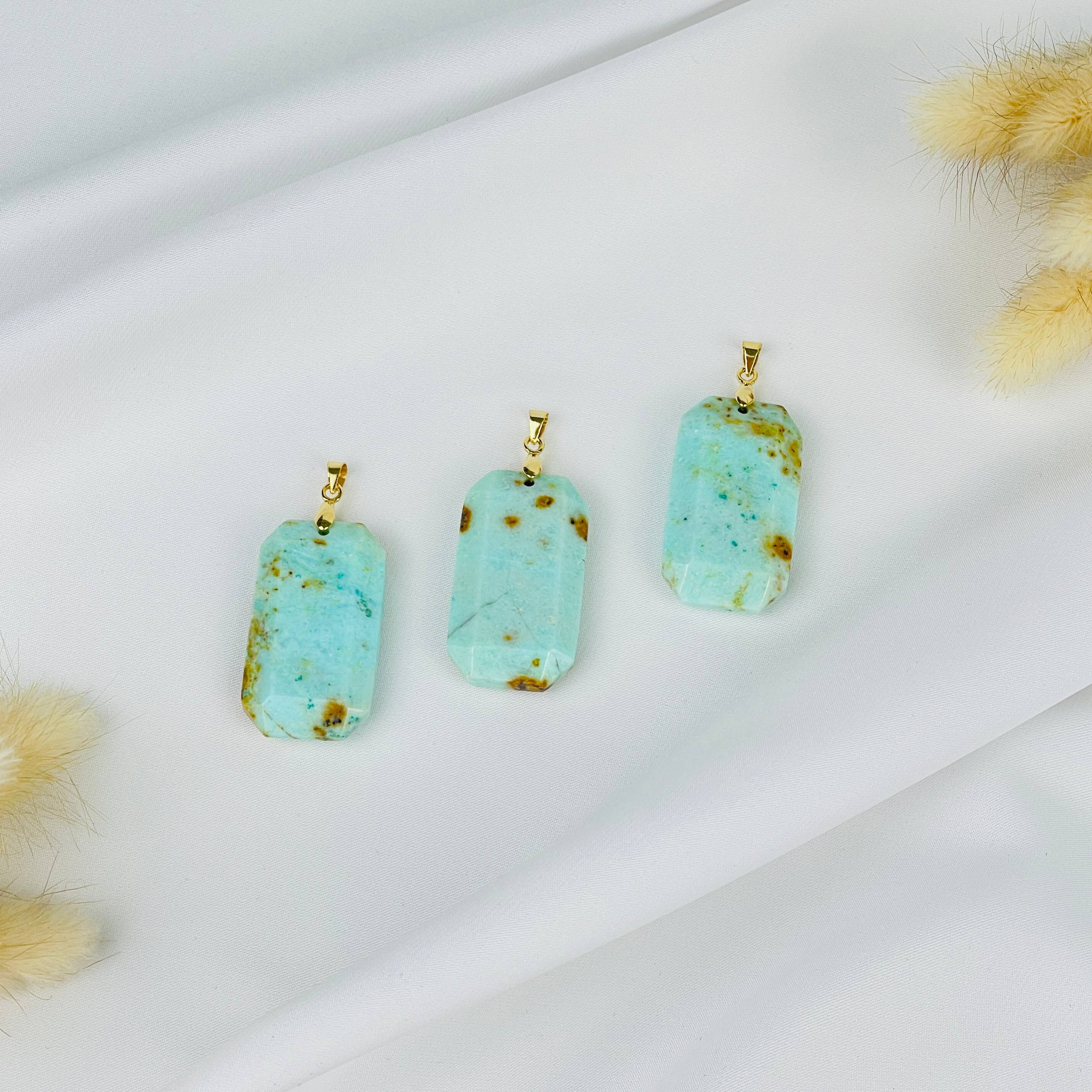 Кулон из Хризоколлы - изображение товара №1