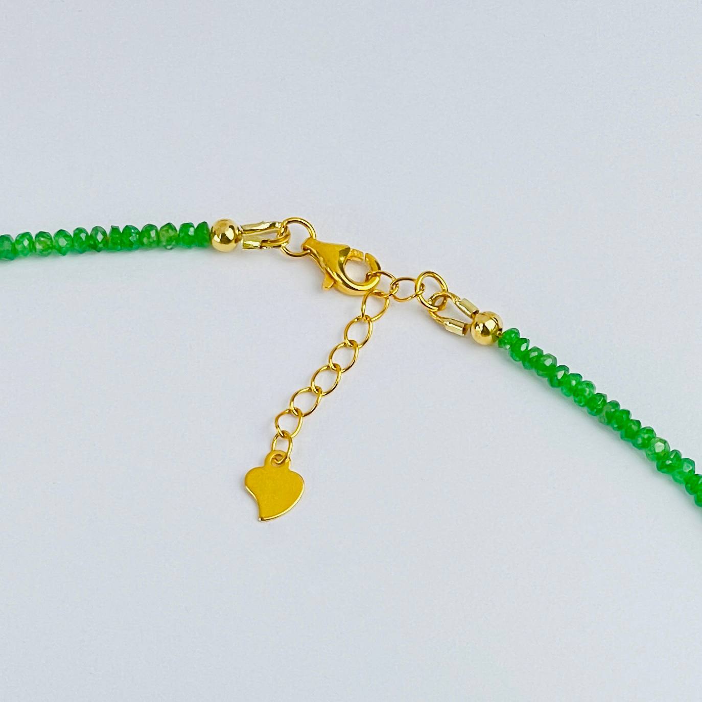 Колье из зеленого Граната (Цаворит) - изображение товара №3