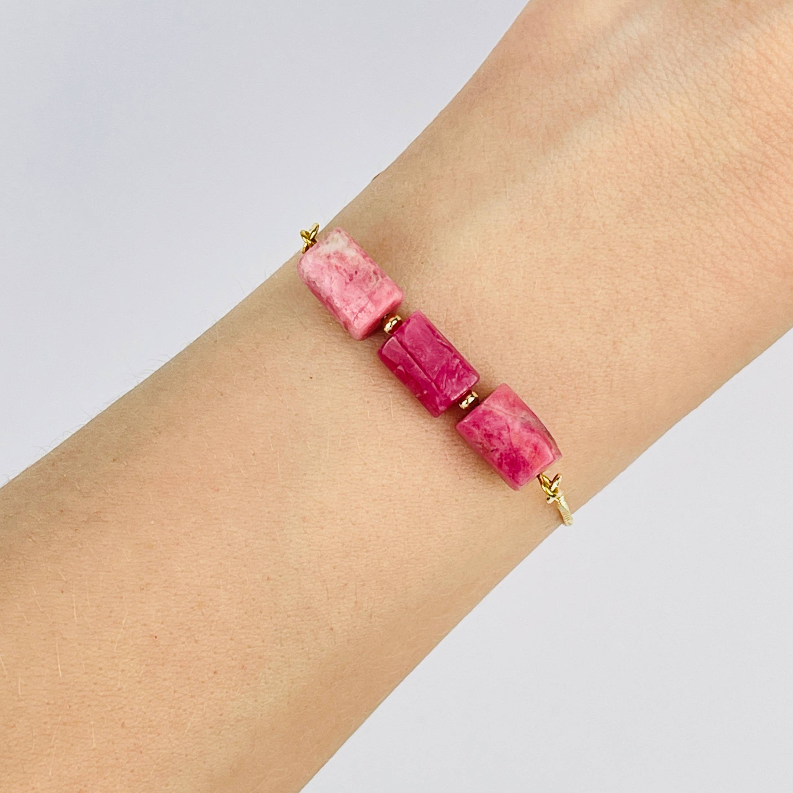 Браслет регулируемый из розового Турмалина - изображение товара №2