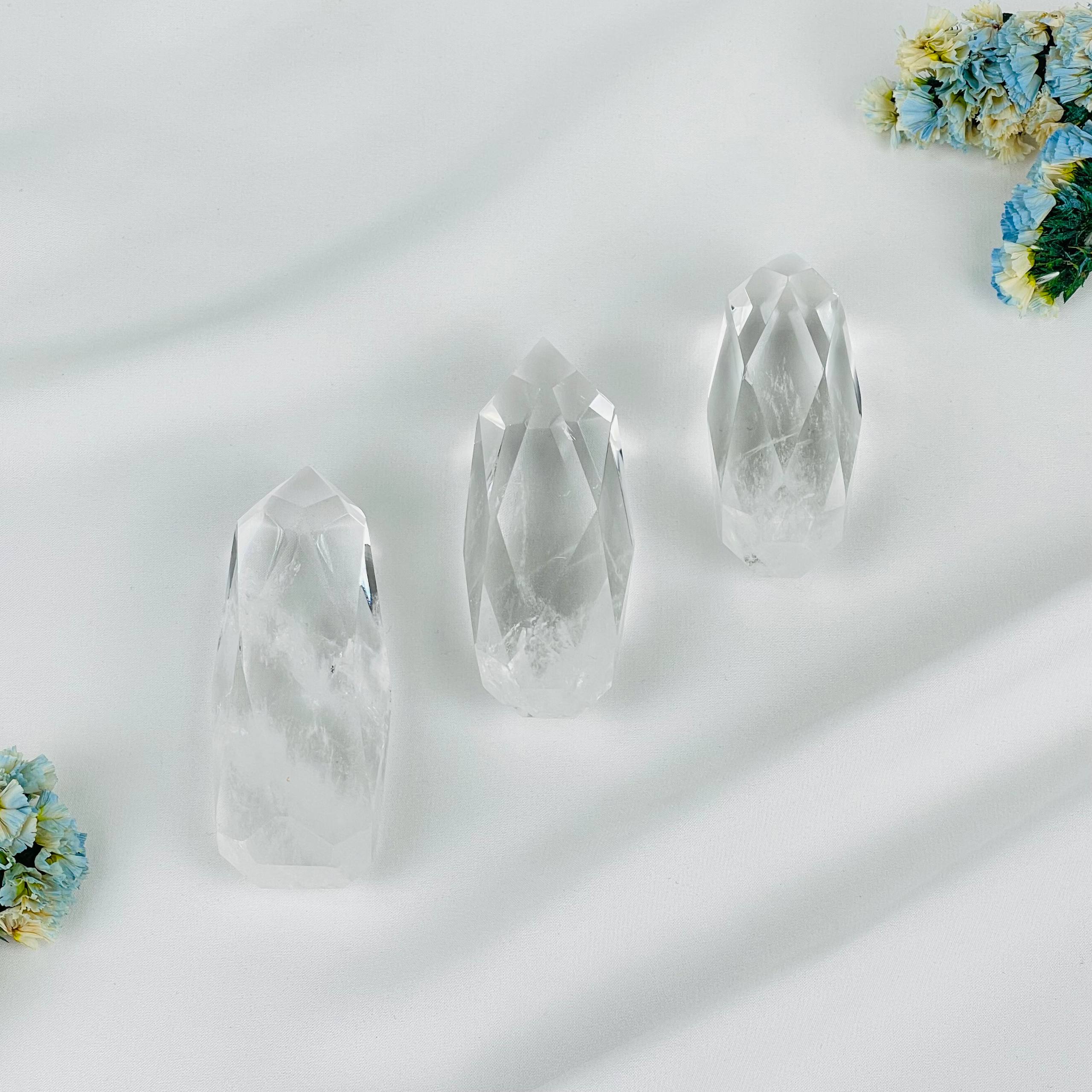 Кристалл из Горного Хрусталя сакральная геометрия Воздух - изображение товара №3