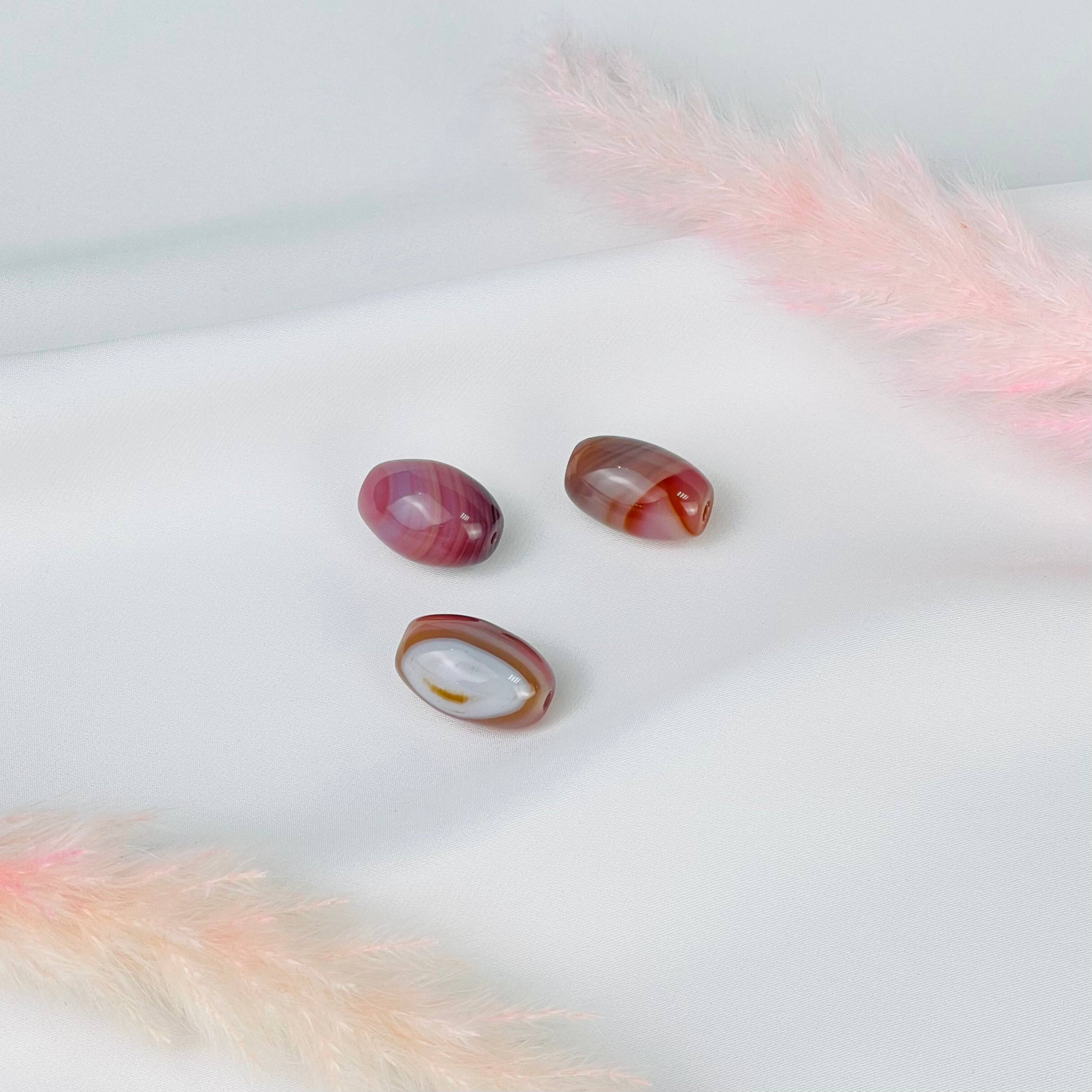 Бусины для украшений из Агата (3 шт) - изображение товара №1