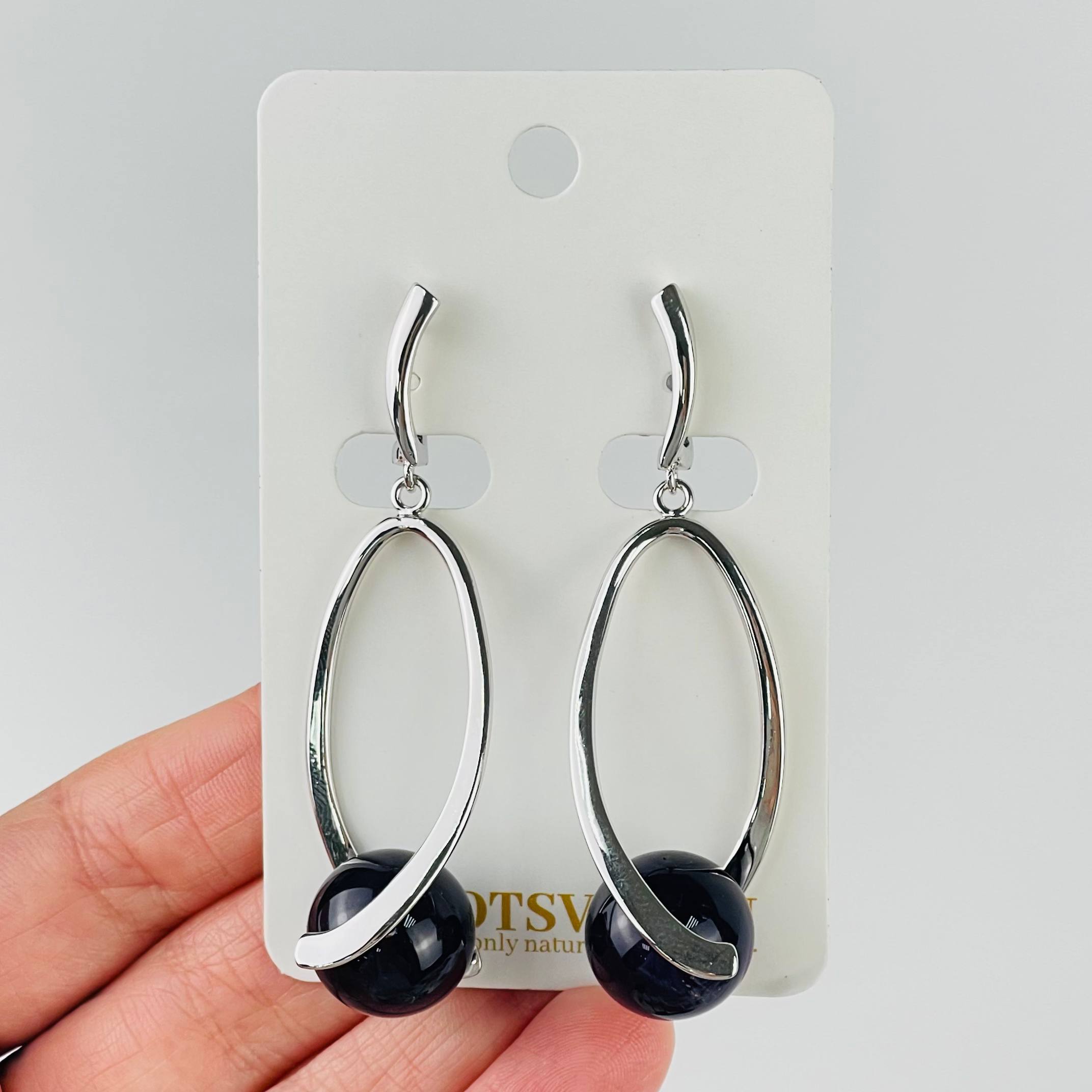 Серьги длинные из Аметиста - изображение товара №0