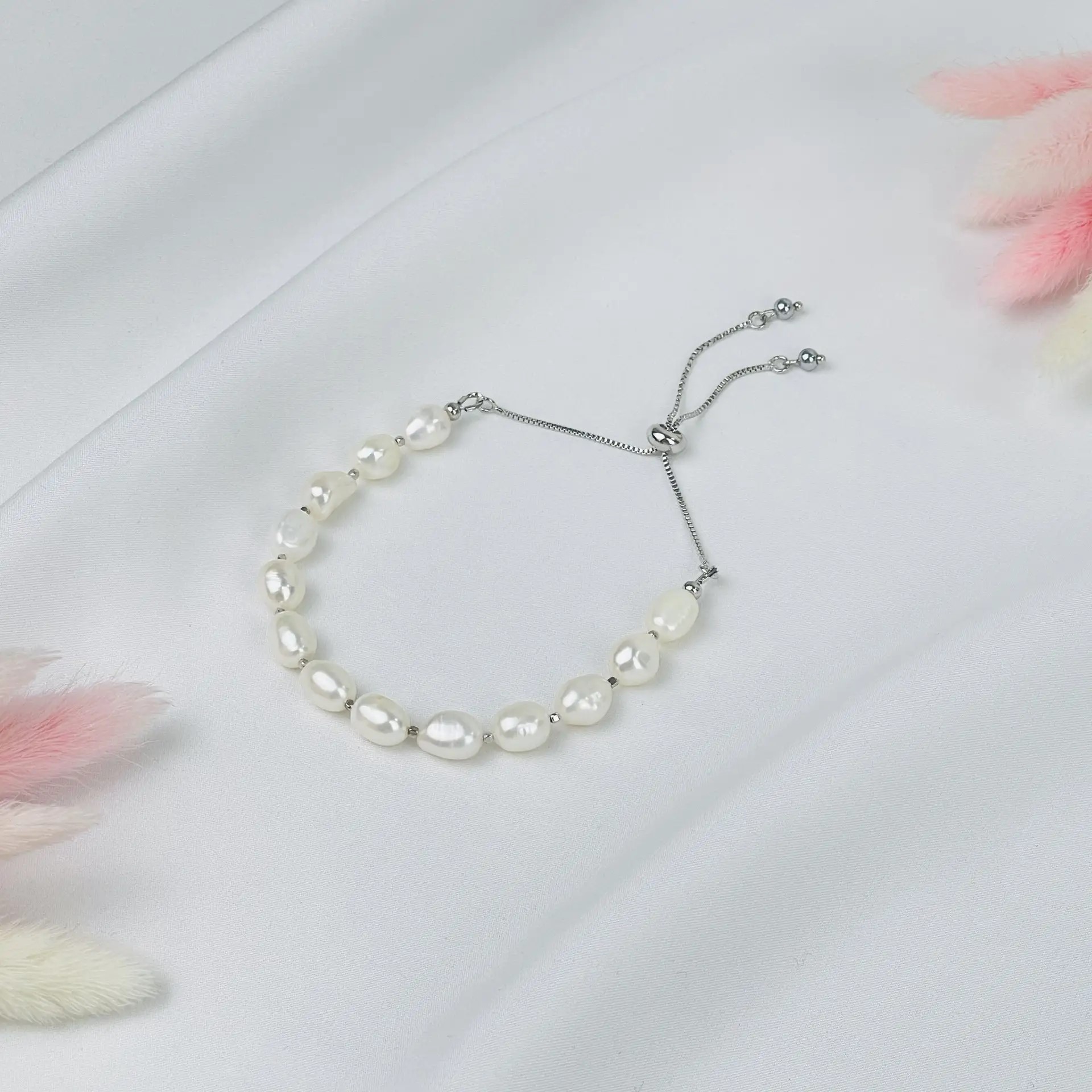 Браслет регулируемый из Жемчуга - изображение товара №0