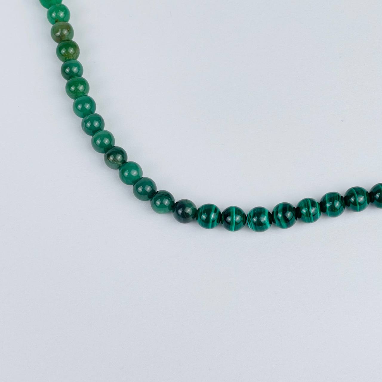 Четки буддийские (Мала) из Авантюрина, Малахита и Фуксита (108 бусин) - изображение товара №4 Четки буддийские (Мала) из Авантюрина, Малахита и Фуксита (108 бусин) - изображение товара №3