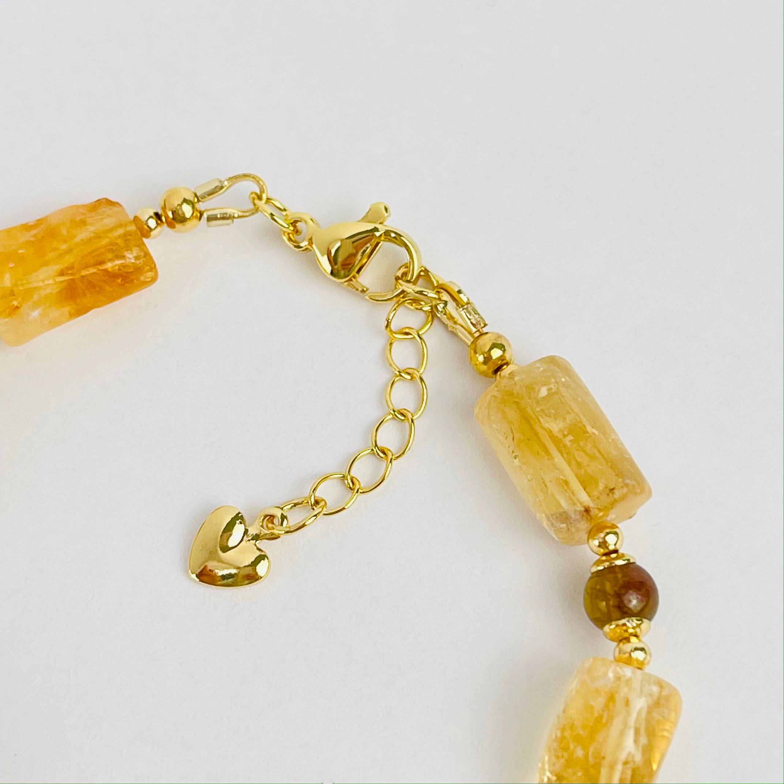 Браслет из Цитрина и Граната (Гроссуляр) - изображение товара №3
