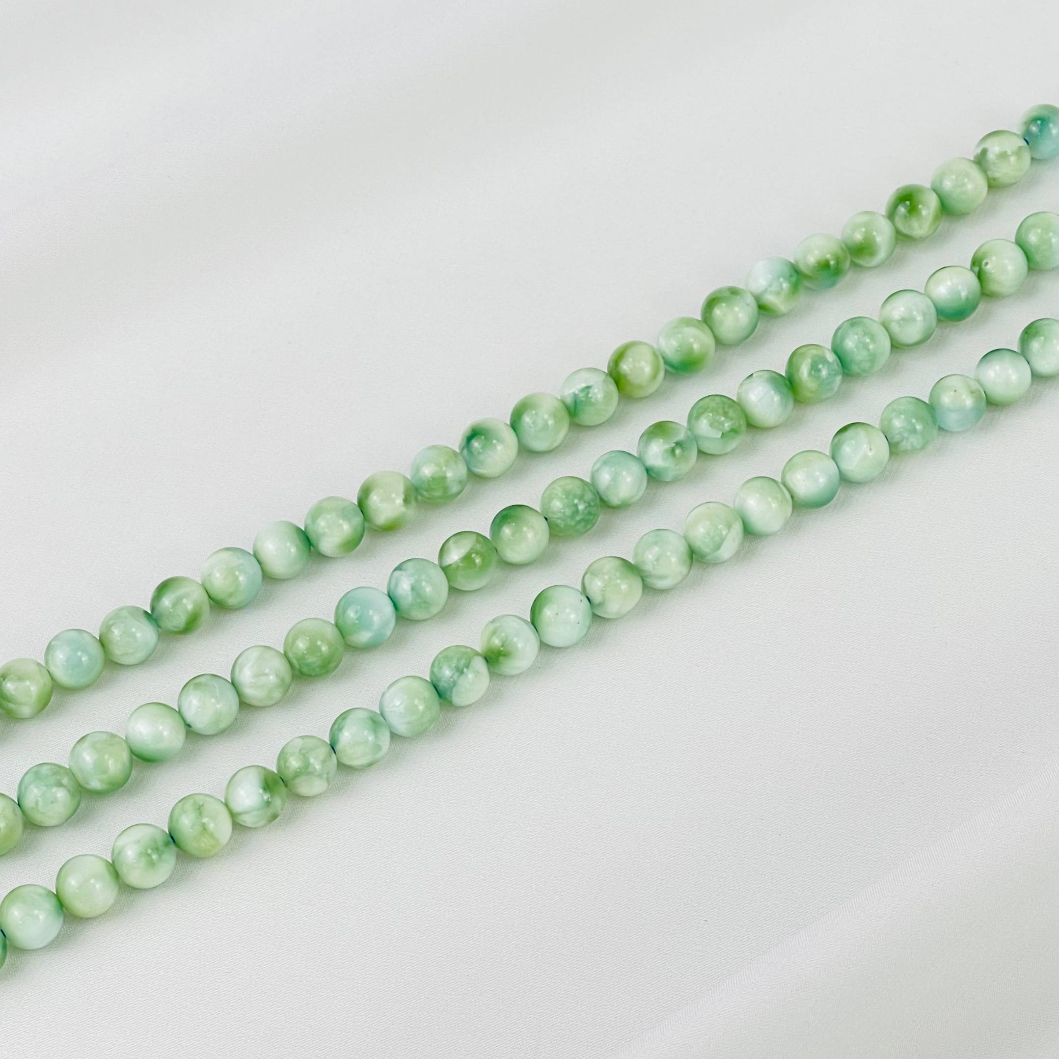 Бусины для украшений из Ангелита (46 бусин) - изображение товара №1