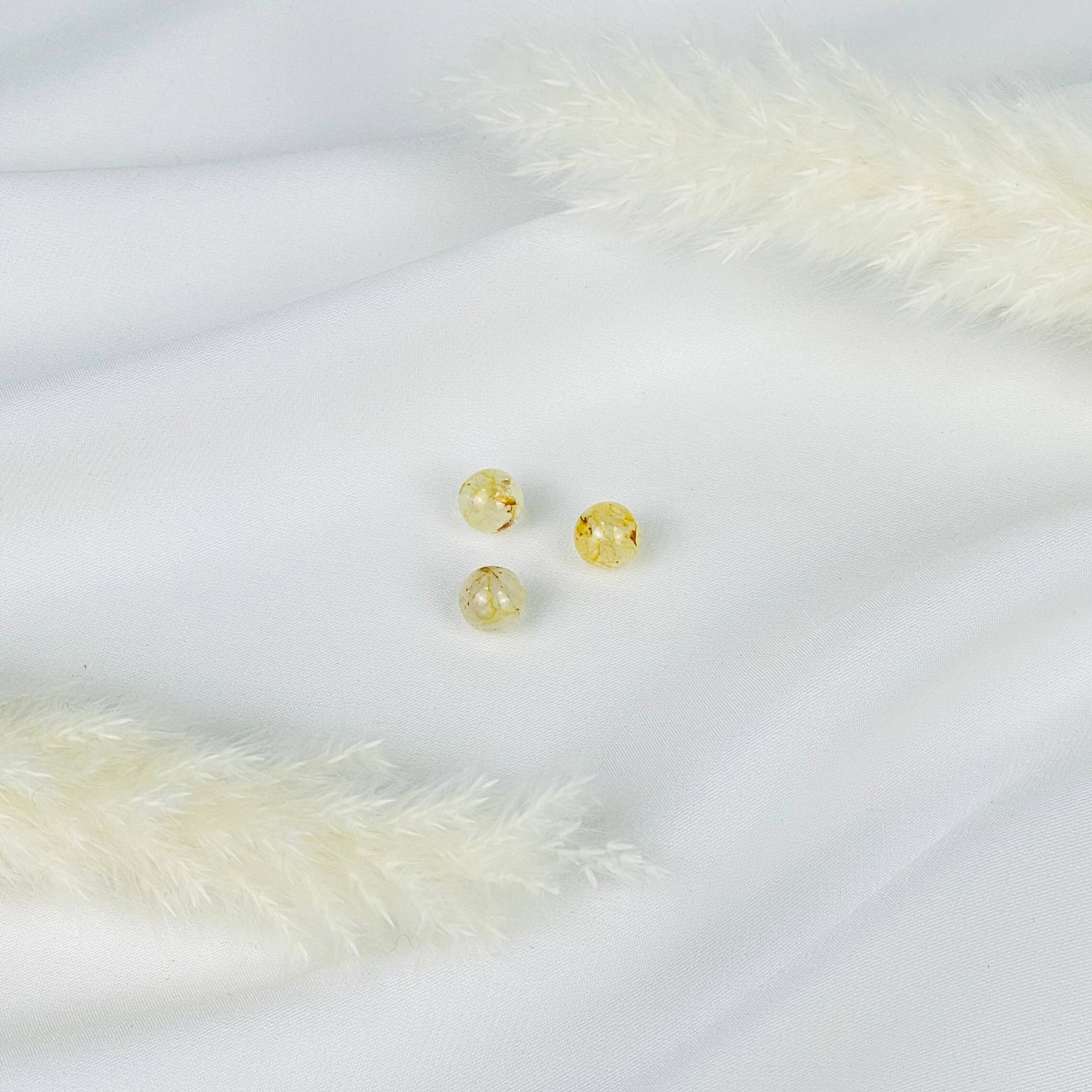 Бусины для украшений из желтого Топаза (3 шт) - изображение товара №1