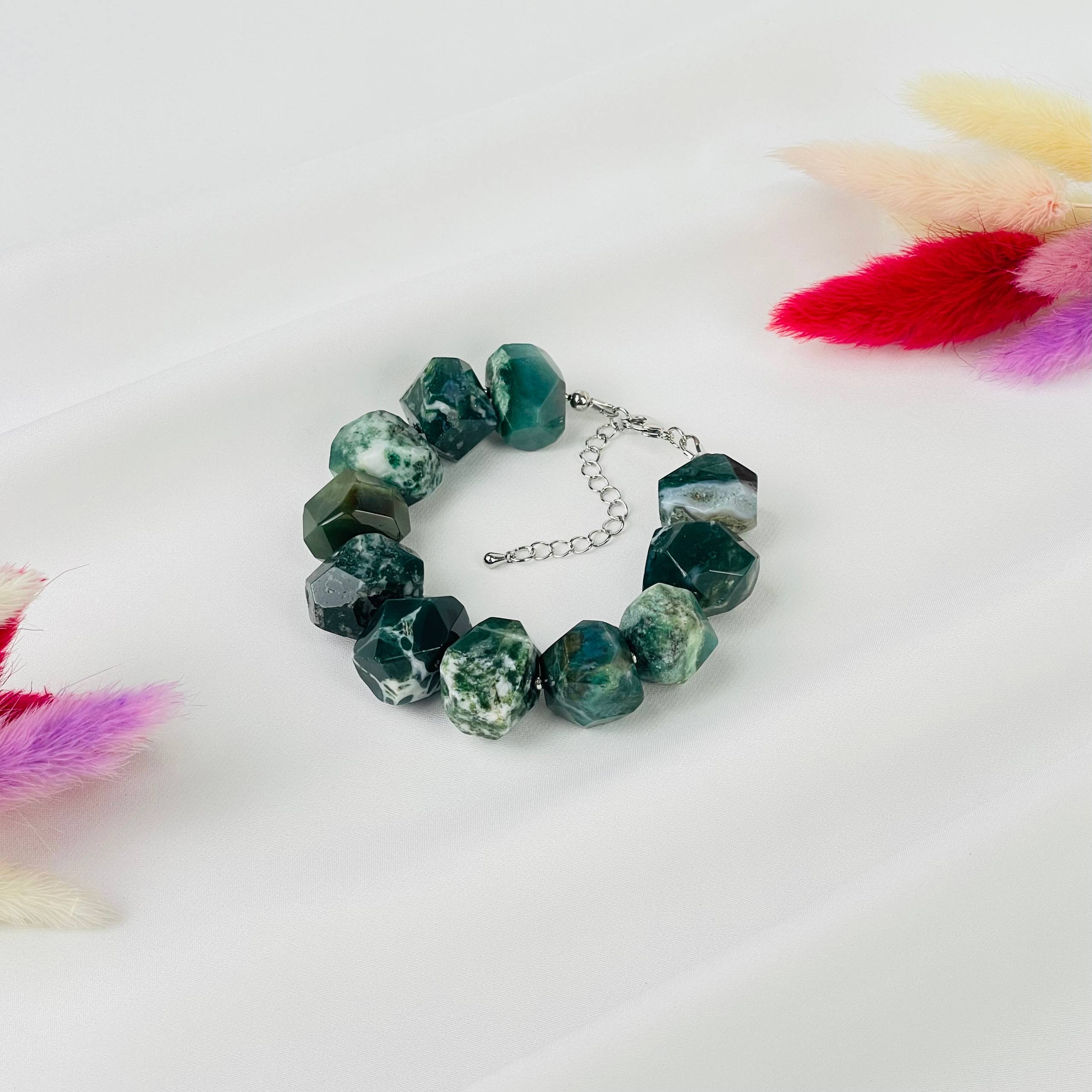 Браслет из Мохового агата - изображение товара №2