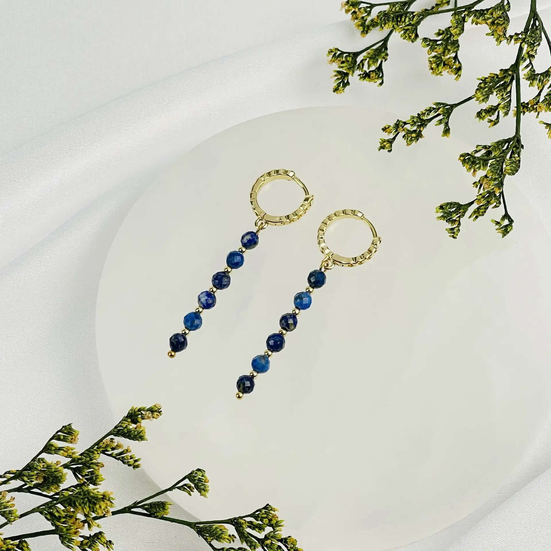 Серьги длинные из Лазурита - изображение товара №2