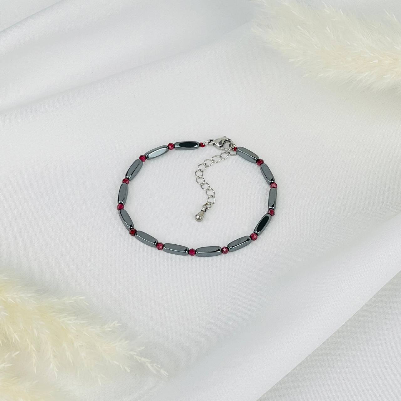 Браслет из Гематита и Граната - изображение товара №1