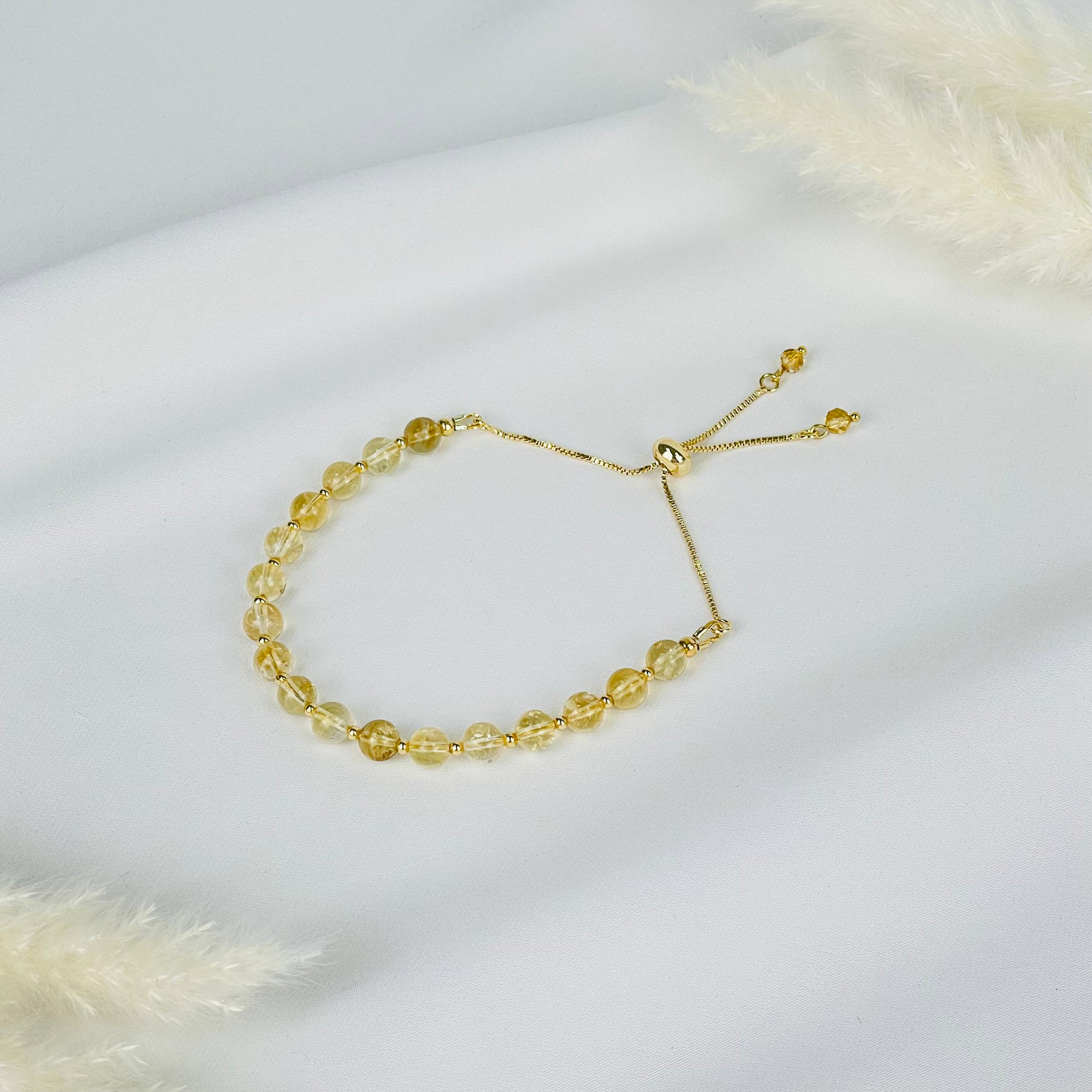 Браслет регулируемый из Цитрина - изображение товара №1