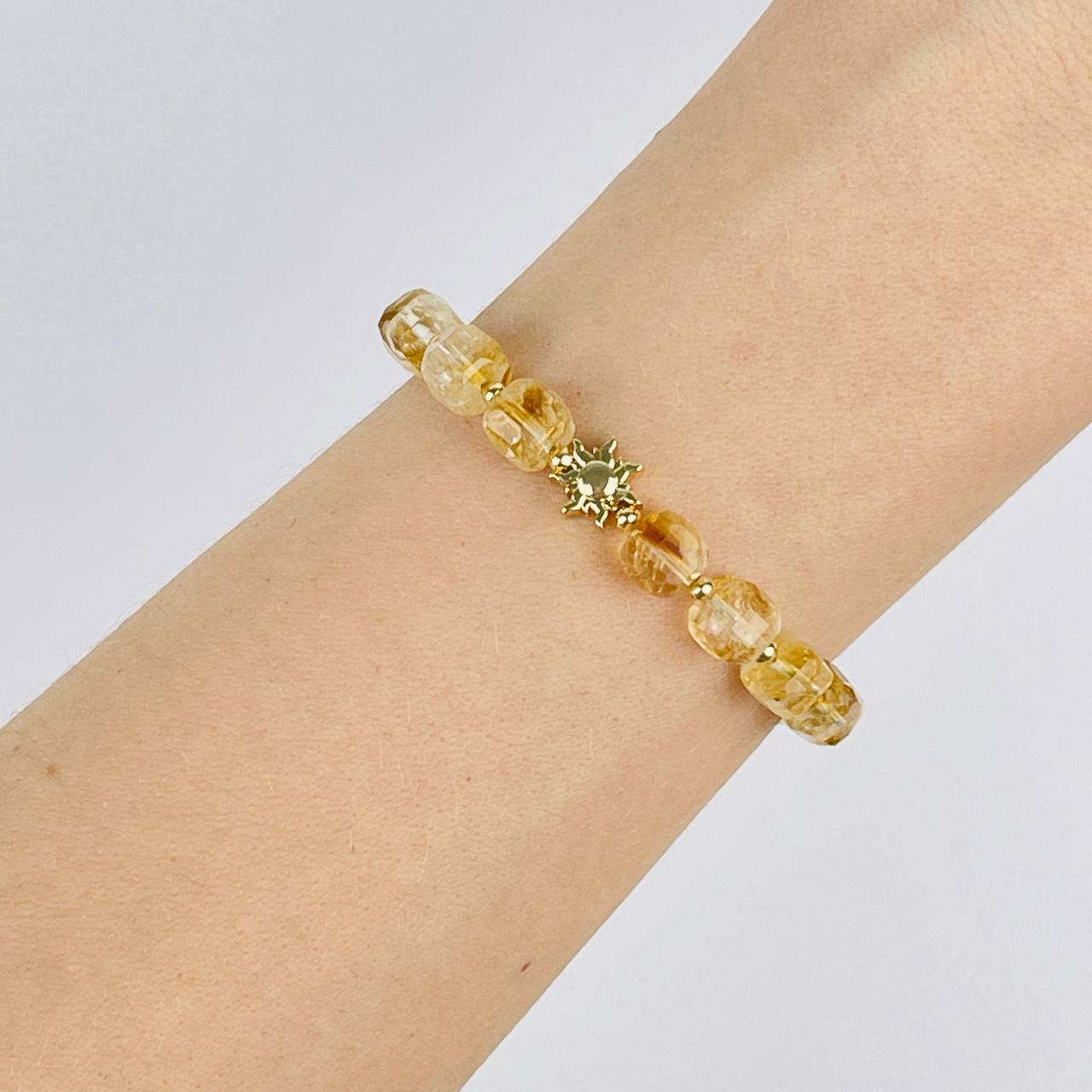 Браслет из Цитрина со вставкой - изображение товара №2